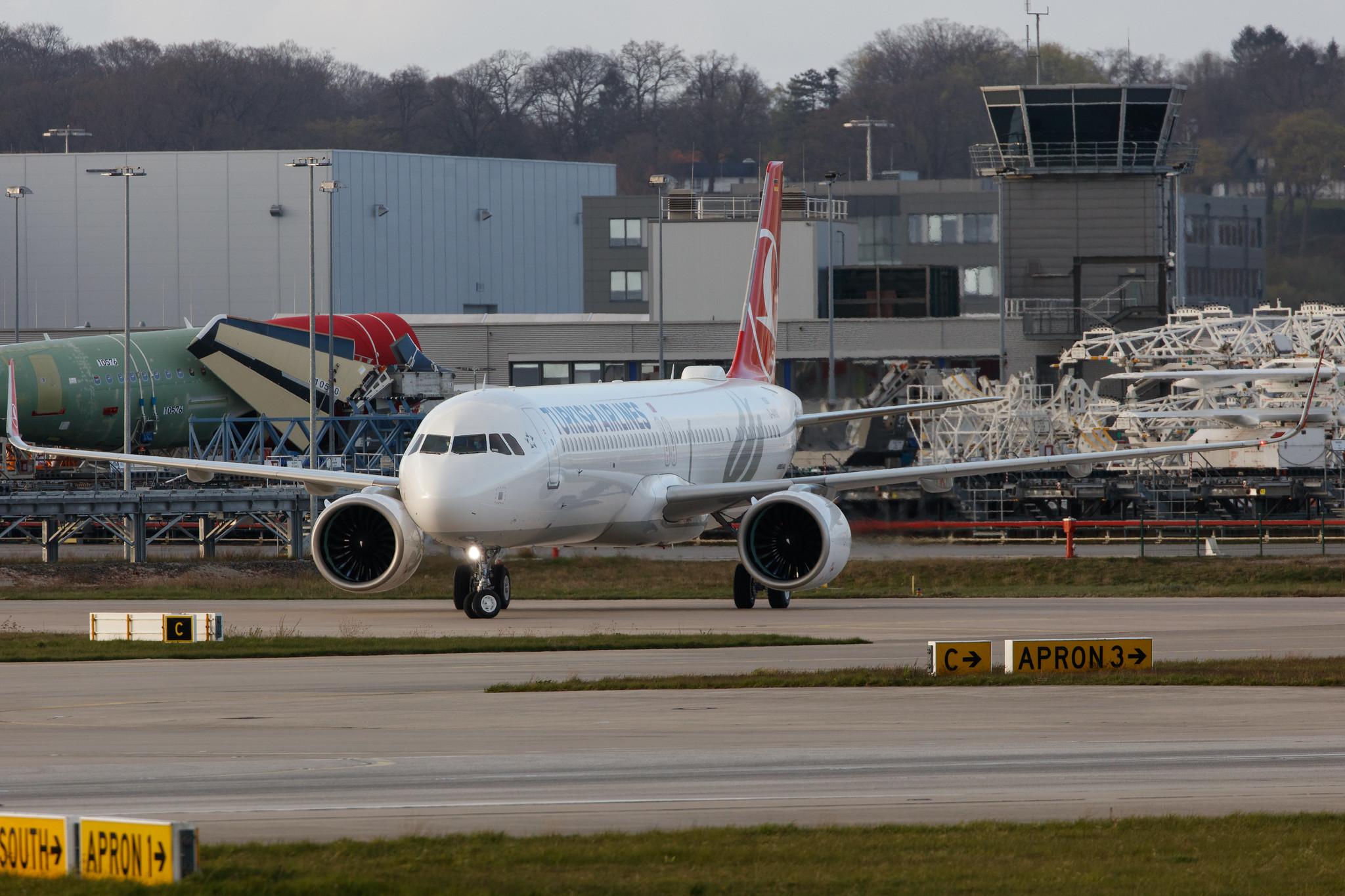Hamburg Finkenwerder: Turkish Airlines (TK / THY) |  Airbus A321-271NX A21N | D-AVXI (TC-LTI)  | MSN 10367