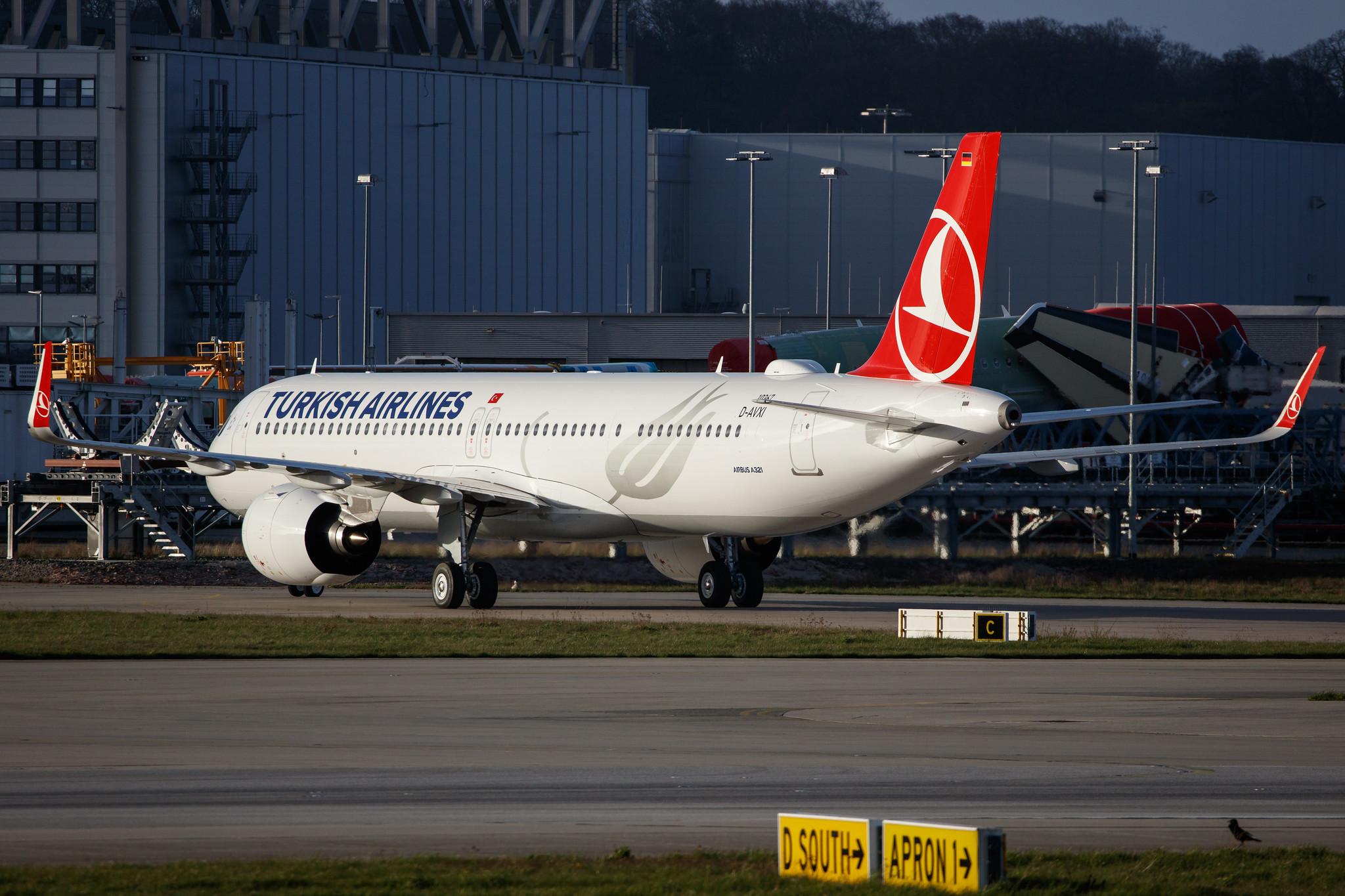 Hamburg Finkenwerder: Turkish Airlines (TK / THY) |  Airbus A321-271NX A21N | D-AVXI (TC-LTI)  | MSN 10367