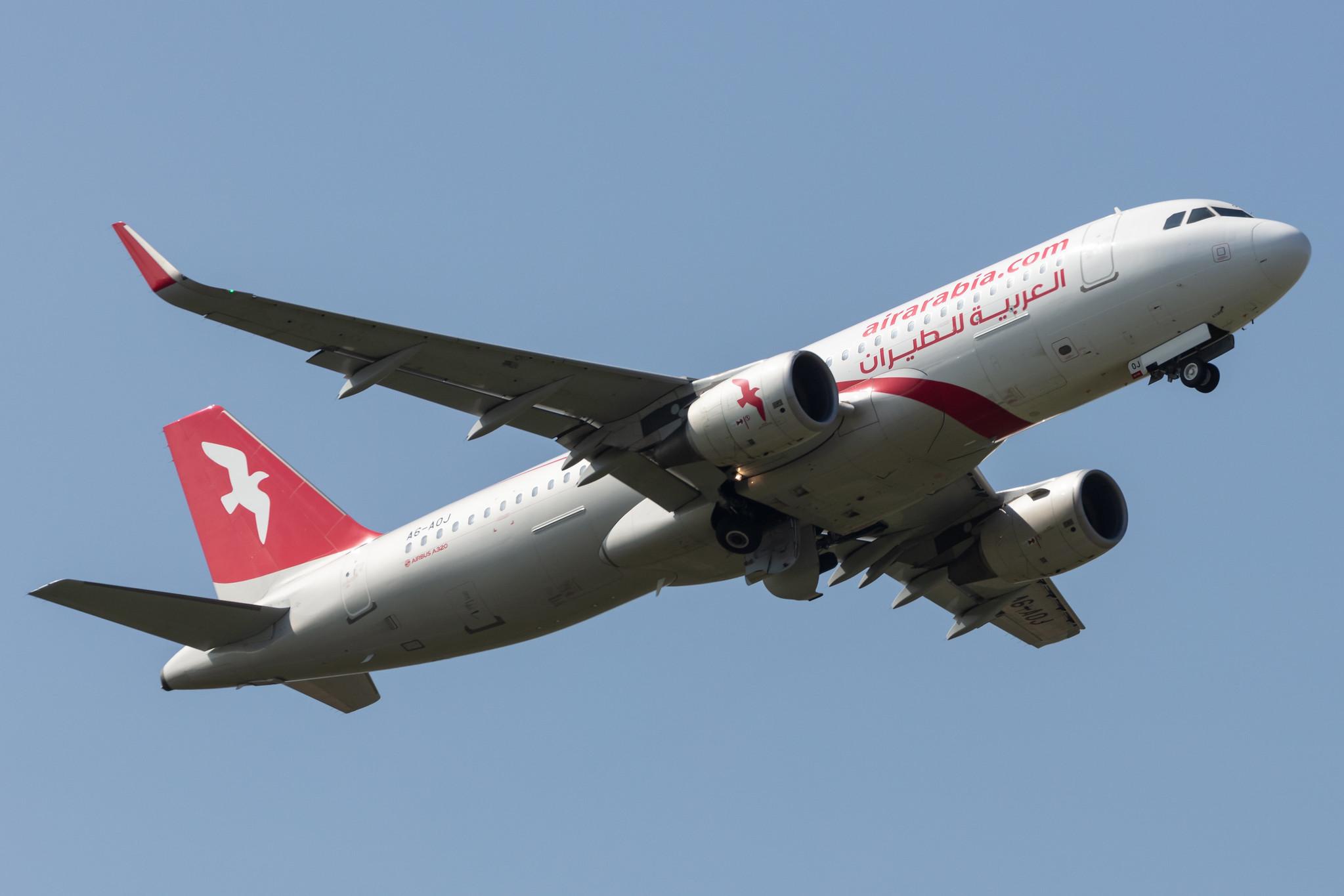 Amsterdam Schiphol: Air Arabia (G9 / ABY) | Operator: Air Arabia Abu Dhabi |  Airbus A320-214 A320 | A6-AOJ | MSN 6665