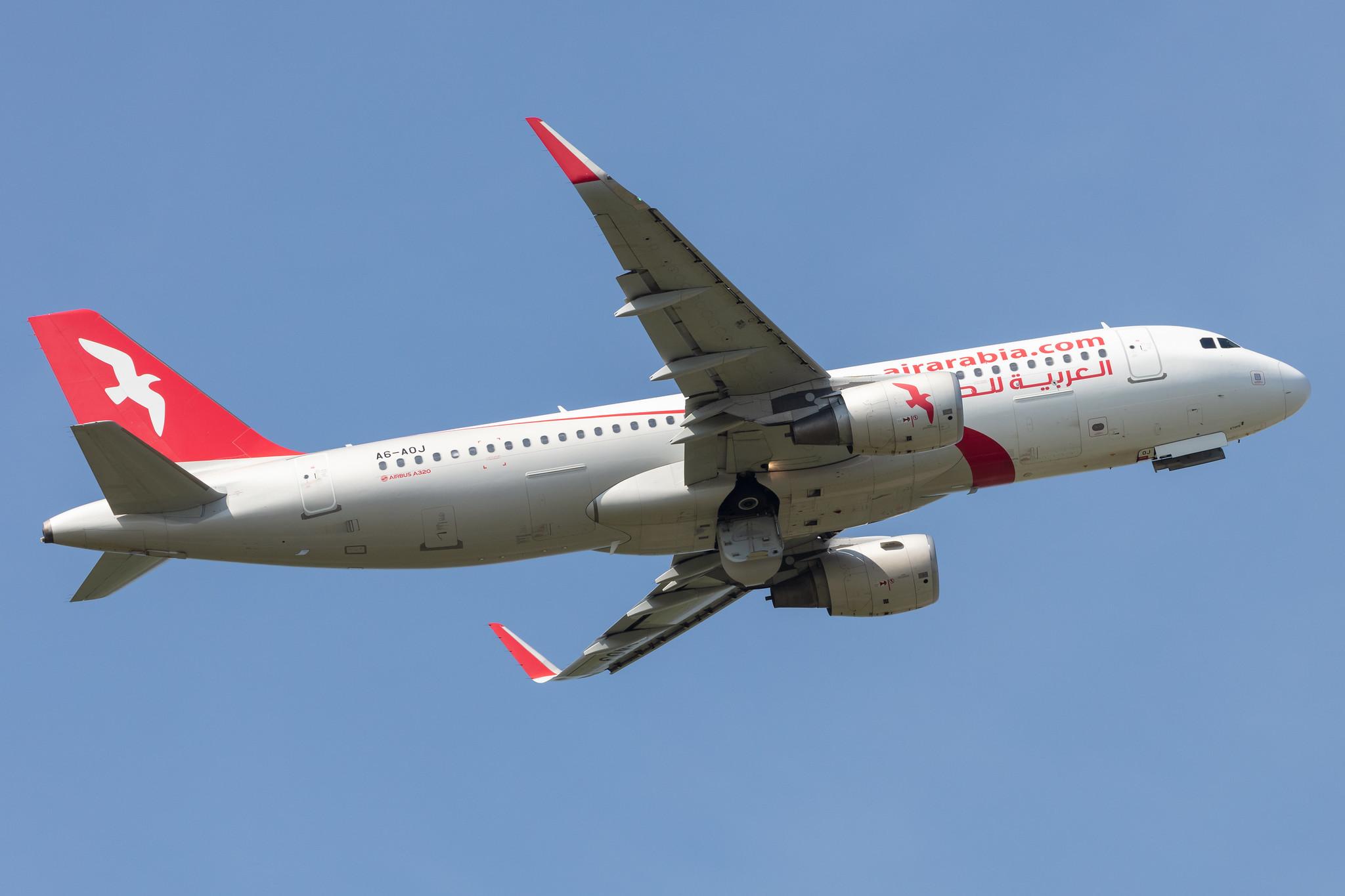 Amsterdam Schiphol: Air Arabia (G9 / ABY) | Operator: Air Arabia Abu Dhabi |  Airbus A320-214 A320 | A6-AOJ | MSN 6665