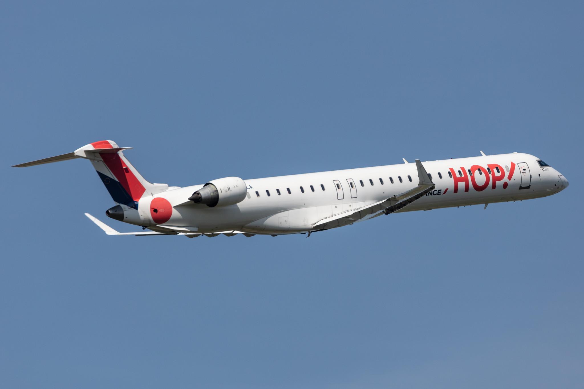 Amsterdam Schiphol: Air France (AF / AFR) | Operator: Air France Hop |  Mitsubishi CRJ-1000EL CRJX | F-HMLA | MSN 19004
