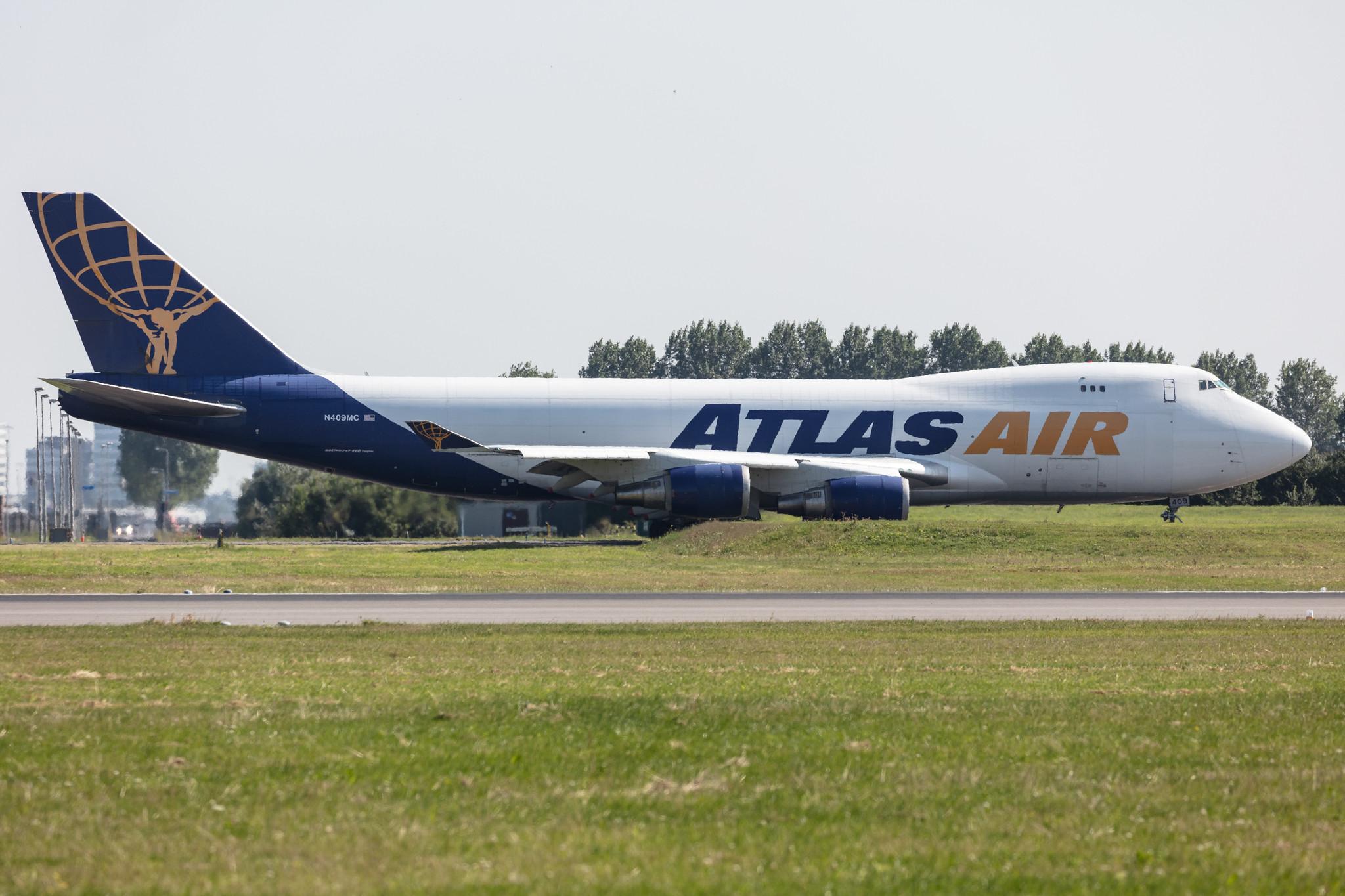 Amsterdam Schiphol: Atlas Air (5Y / GTI) |  Boeing 747-47U(F) B744 | N409MC | MSN 30558