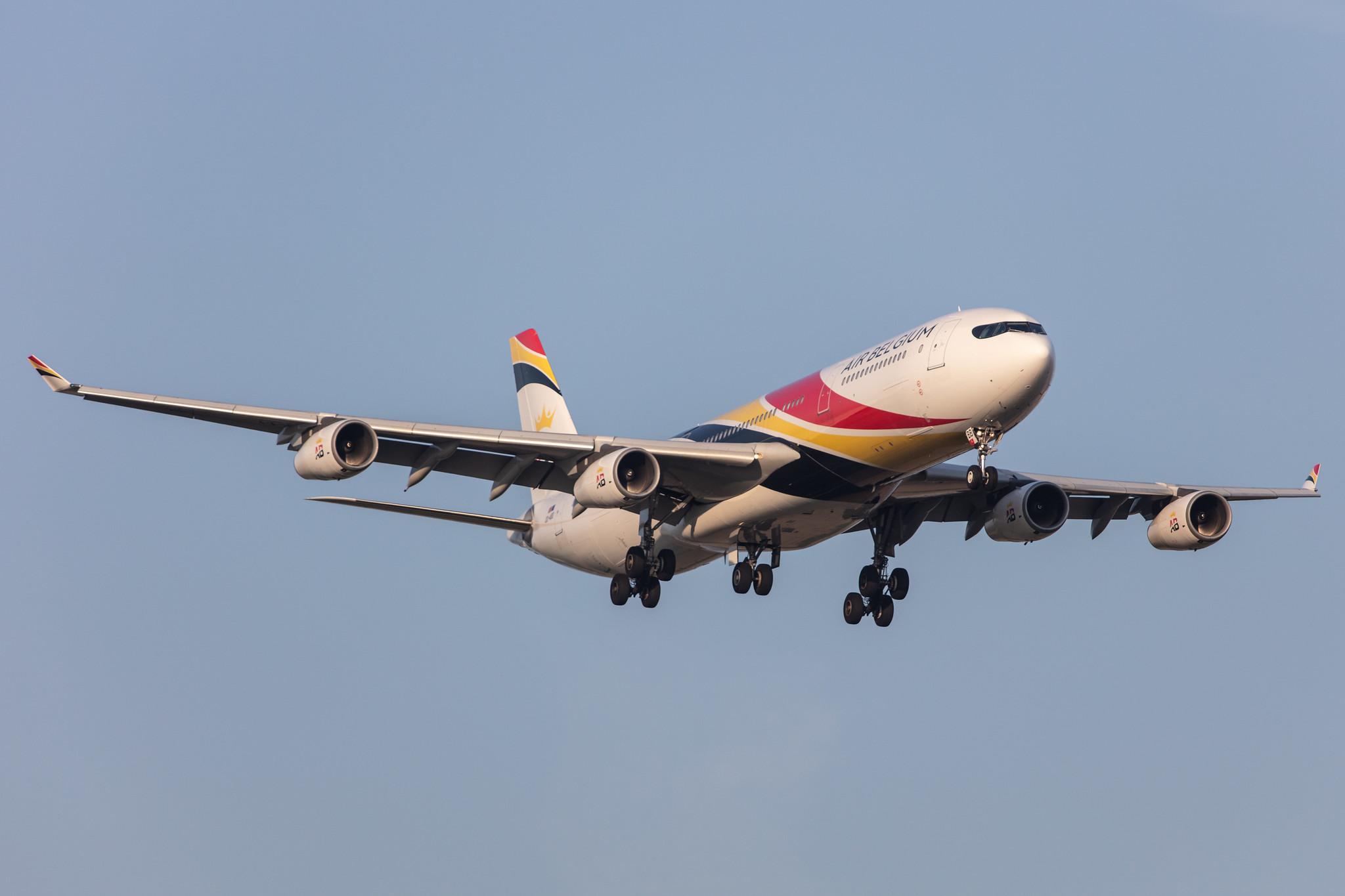 Amsterdam Schiphol: Air Belgium (KF / ABB) |  Airbus A340-313 A343 | OO-ABB | MSN 0844