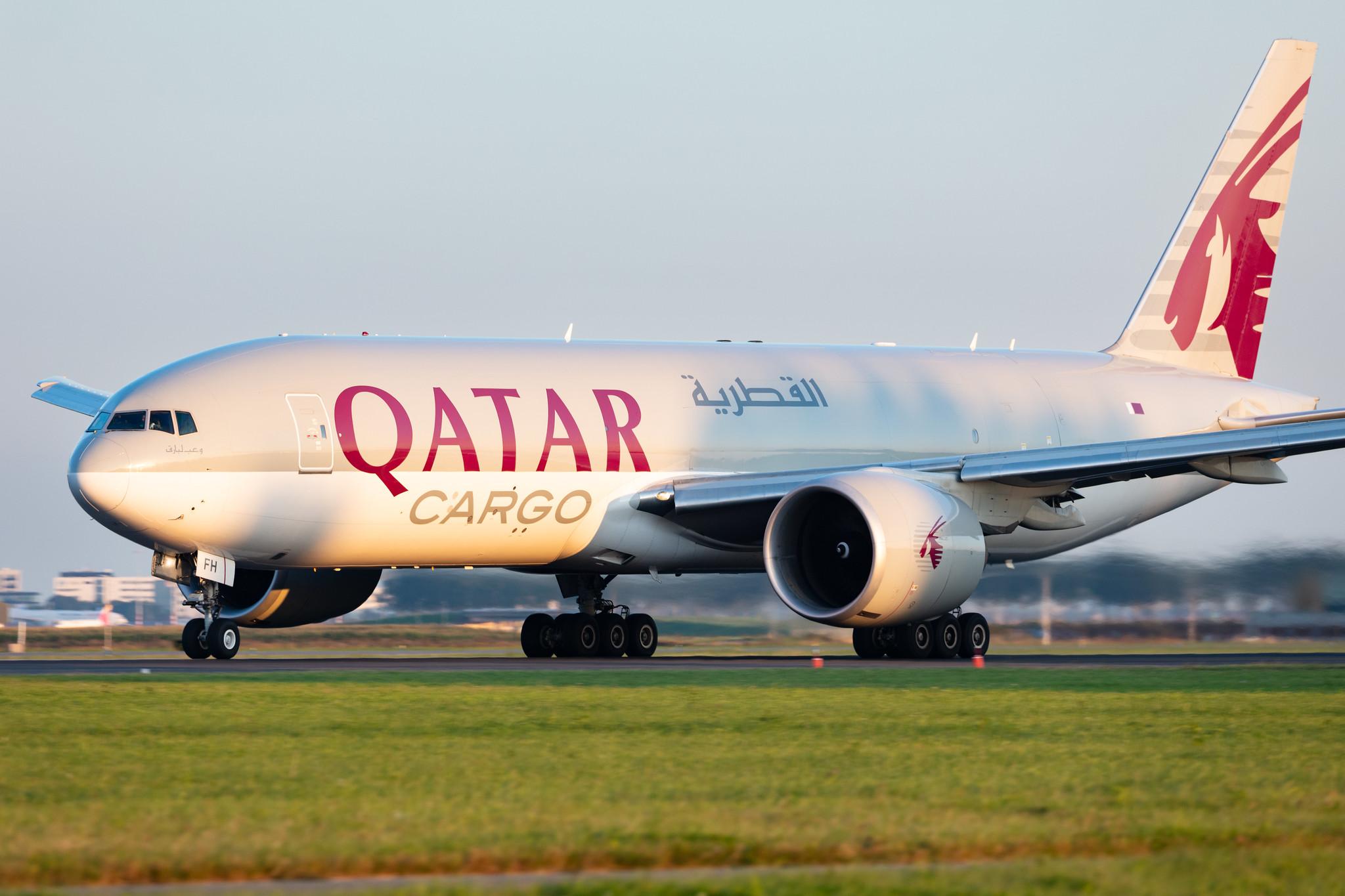 Amsterdam Schiphol: Qatar Cargo (QR / QTR) | Operator: Qatar Airways |  Boeing 777-FDZ B77L | A7-BFH | MSN 42298
