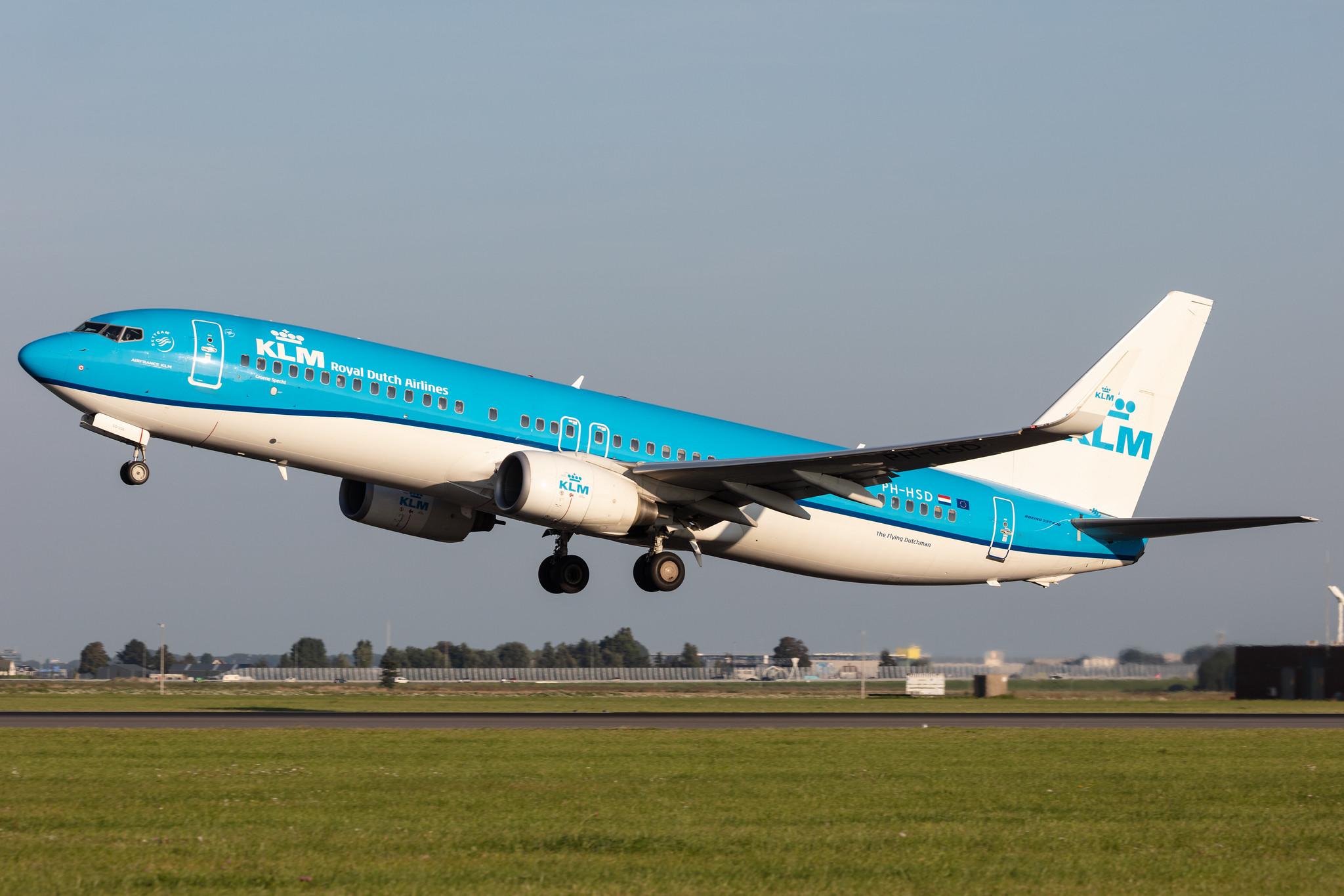 Amsterdam Schiphol: KLM (KL / KLM) |  Boeing 737-8K2 B738 | PH-HSD | MSN 39260
