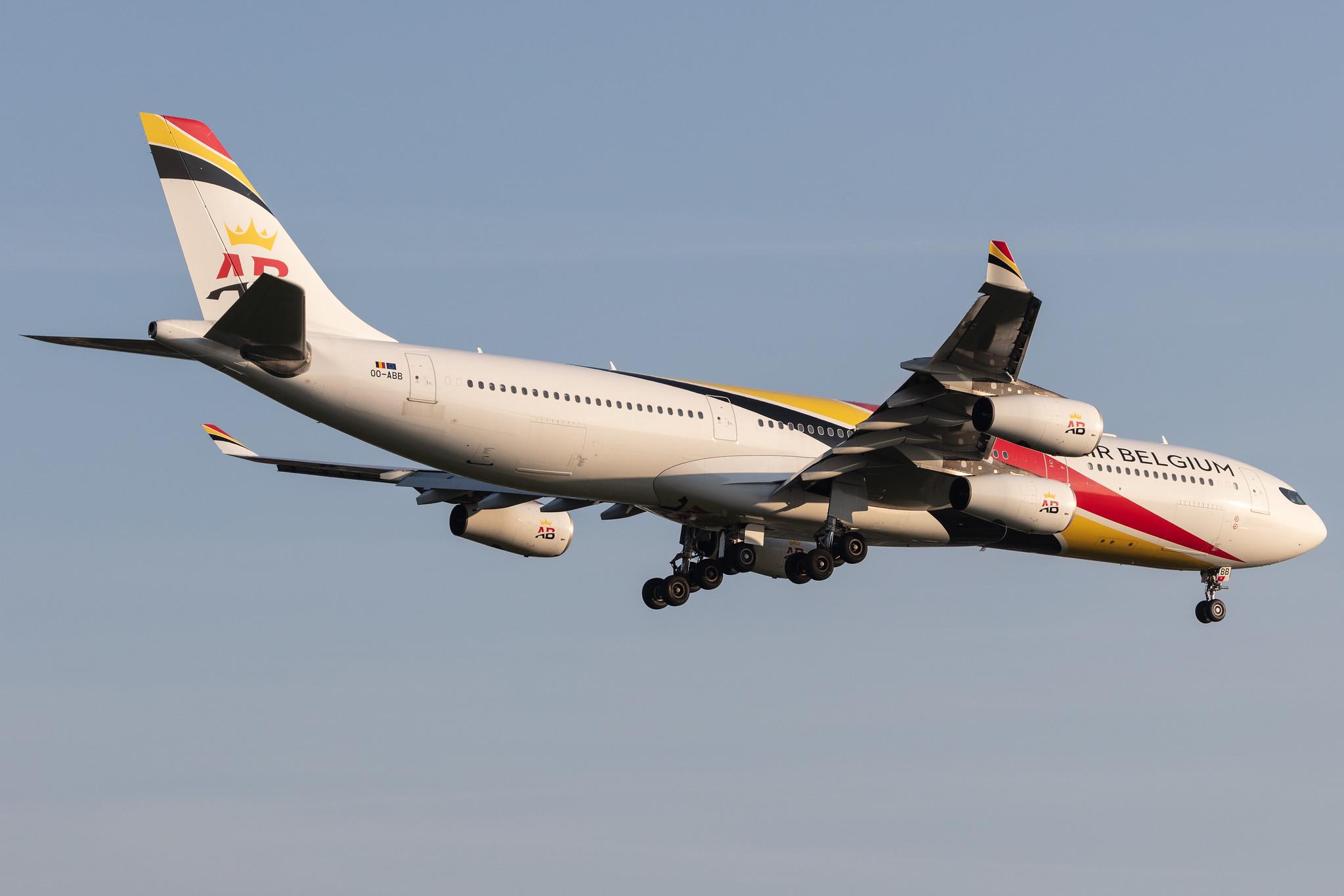Amsterdam Schiphol: Air Belgium (KF / ABB) |  Airbus A340-313 A343 | OO-ABB | MSN 0844