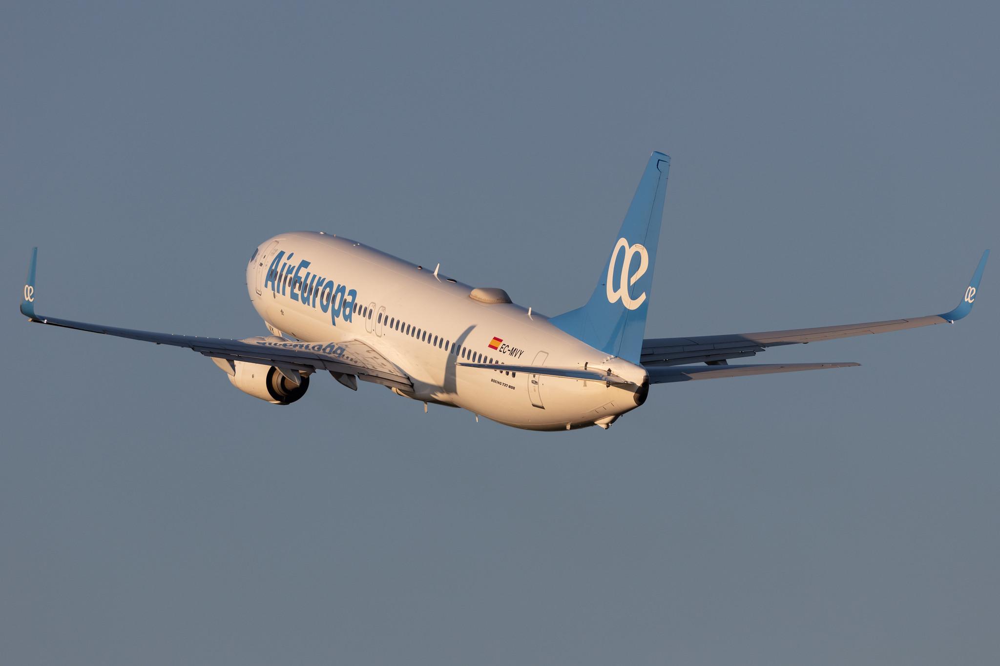 Amsterdam Schiphol: Air Europa (UX / AEA) |  Boeing 737-85P B738 | EC-MVY | MSN 60590