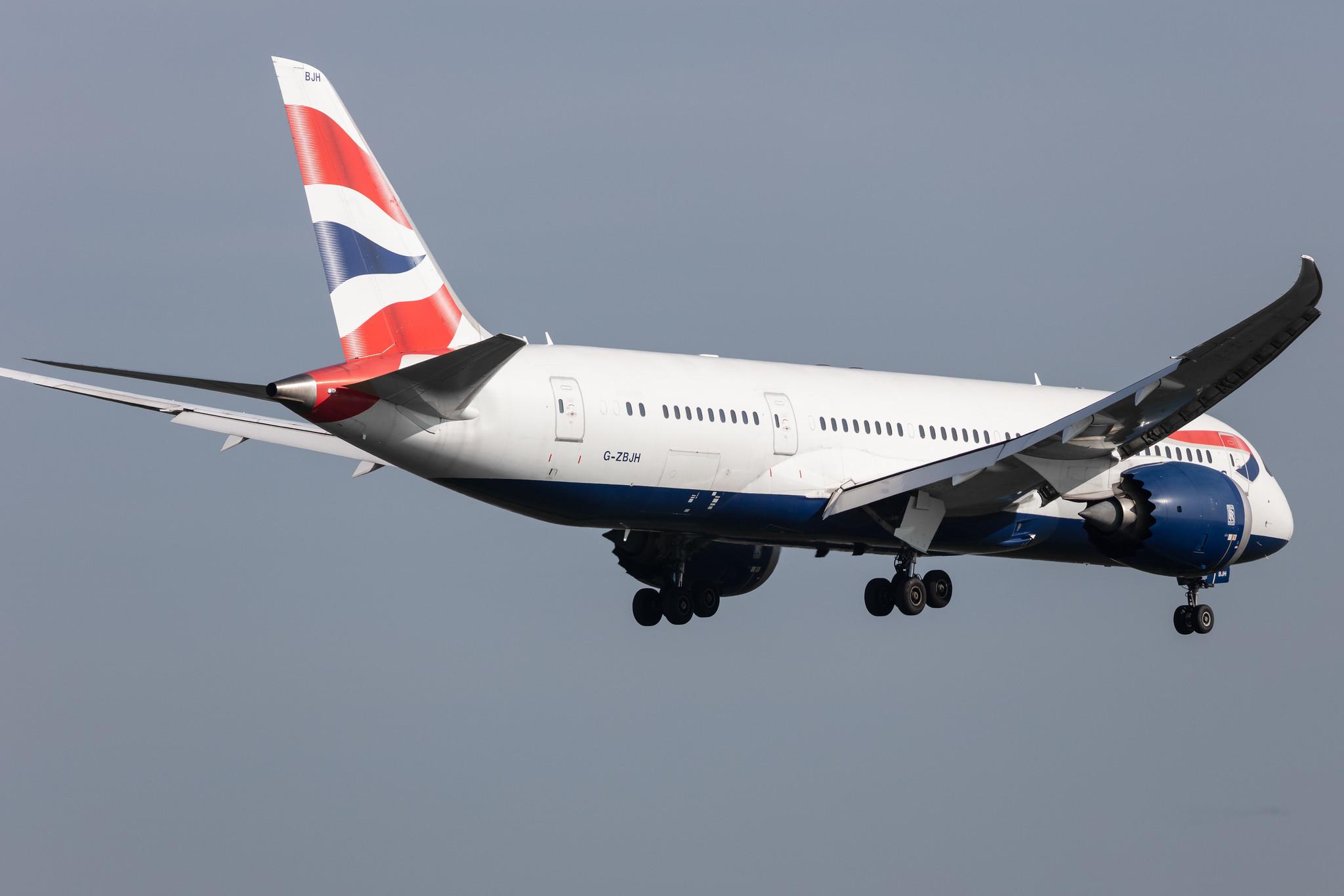 Amsterdam Schiphol: British Airways (BA / BAW) |  Boeing 787-8 Dreamliner B788 | G-ZBJH | MSN 38615