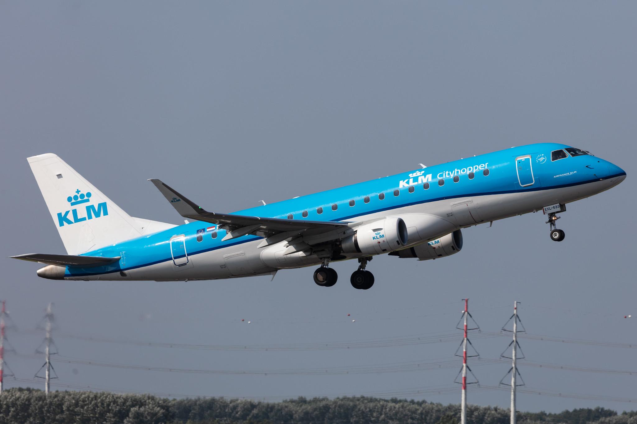 Amsterdam Schiphol: KLM (KL / KLM) | Operator: KLM Cityhopper |  Embraer E175STD E75L | PH-EXL | MSN 17000633
