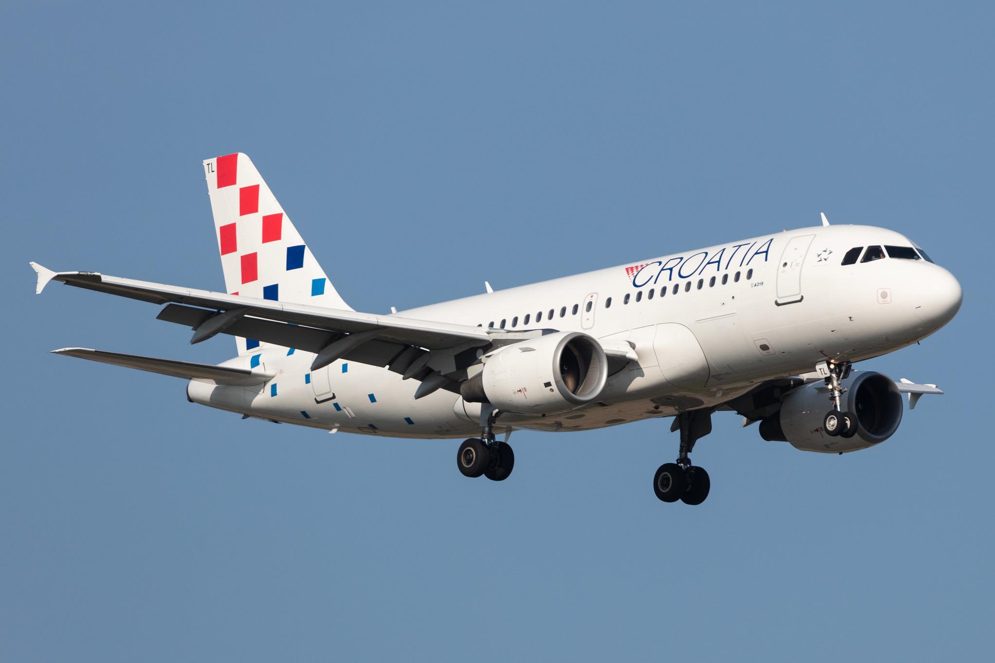 Amsterdam Schiphol: Croatia Airlines (OU / CTN) |  Airbus A319-112 A319 | 9A-CTL | MSN 1252