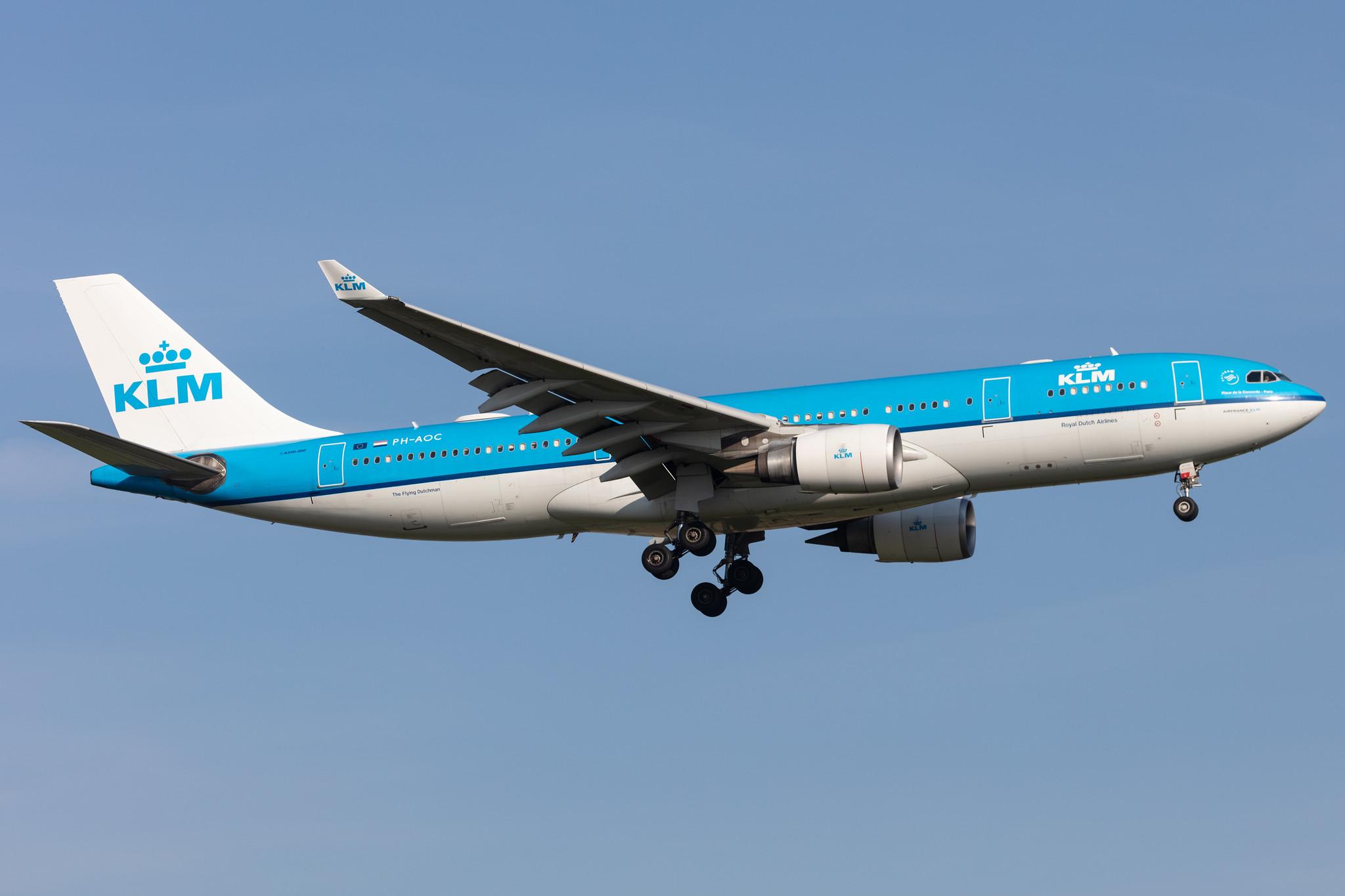 Amsterdam Schiphol: KLM (KL / KLM) |  Airbus A330-203 A332 | PH-AOC | MSN 0703