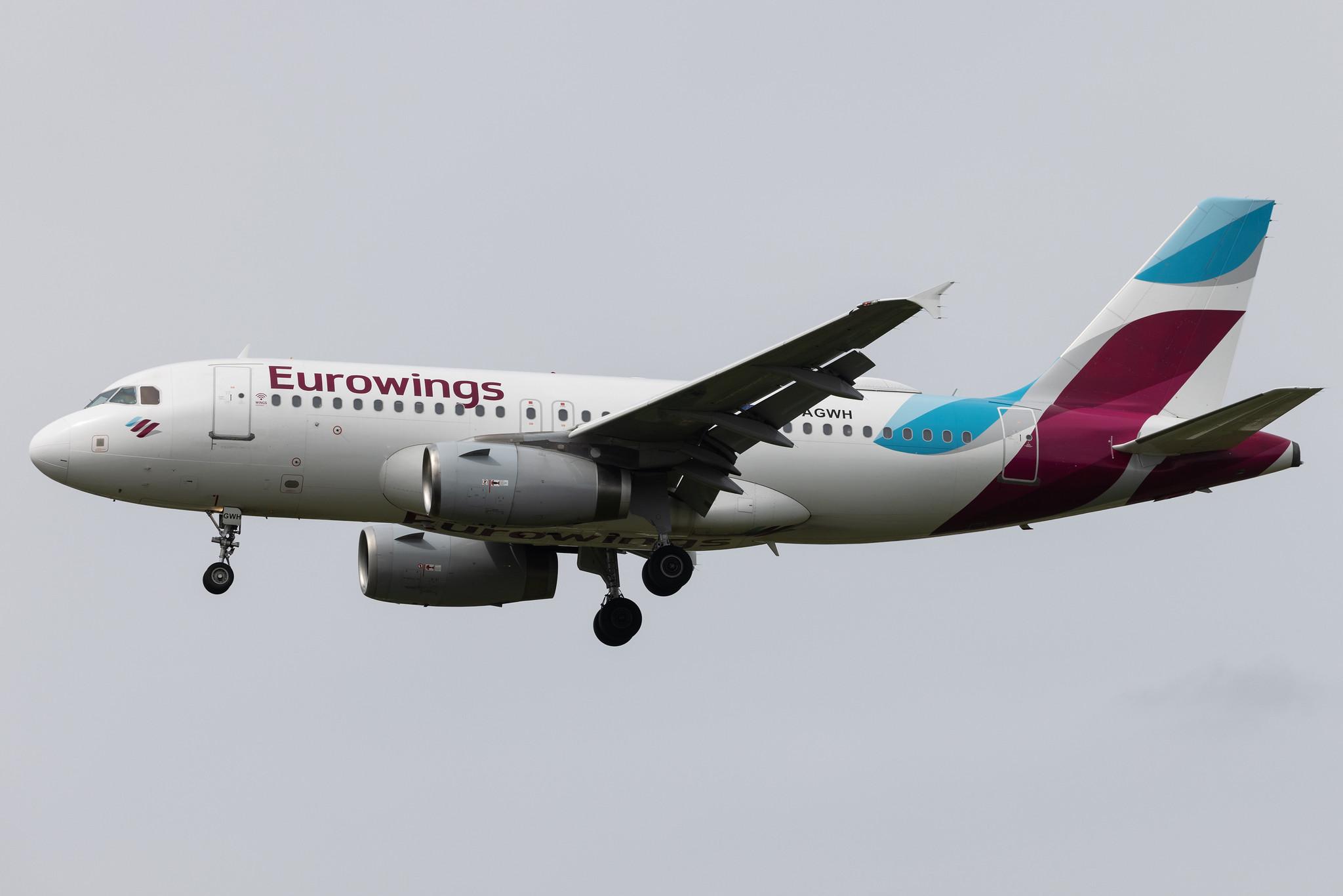 Hamburg Airport: Eurowings (EW / EWG) |  Airbus A319-132 A319 | D-AGWH | MSN 3352