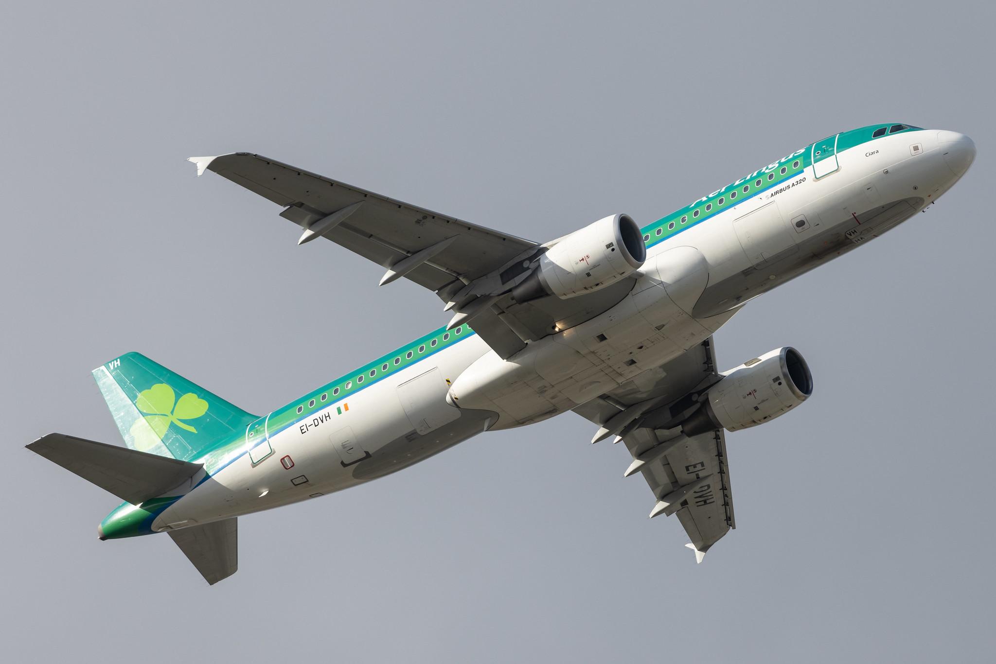 London Heathrow: Aer Lingus (EI / EIN) |  Airbus A320-214 A320 | EI-DVH | MSN 3345