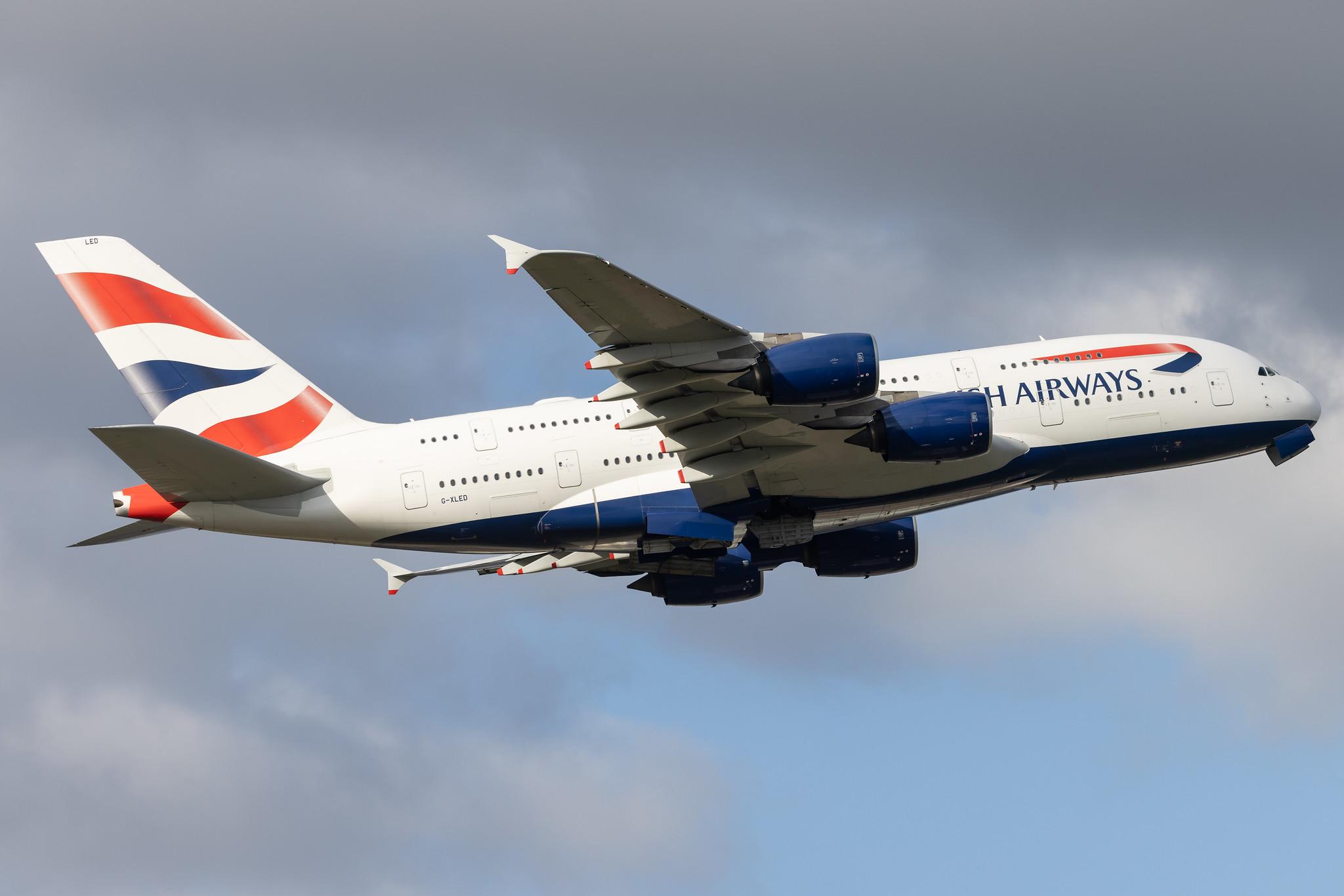 London Heathrow: British Airways (BA / BAW) |  Airbus A380-841 A388 | G-XLED | MSN 144