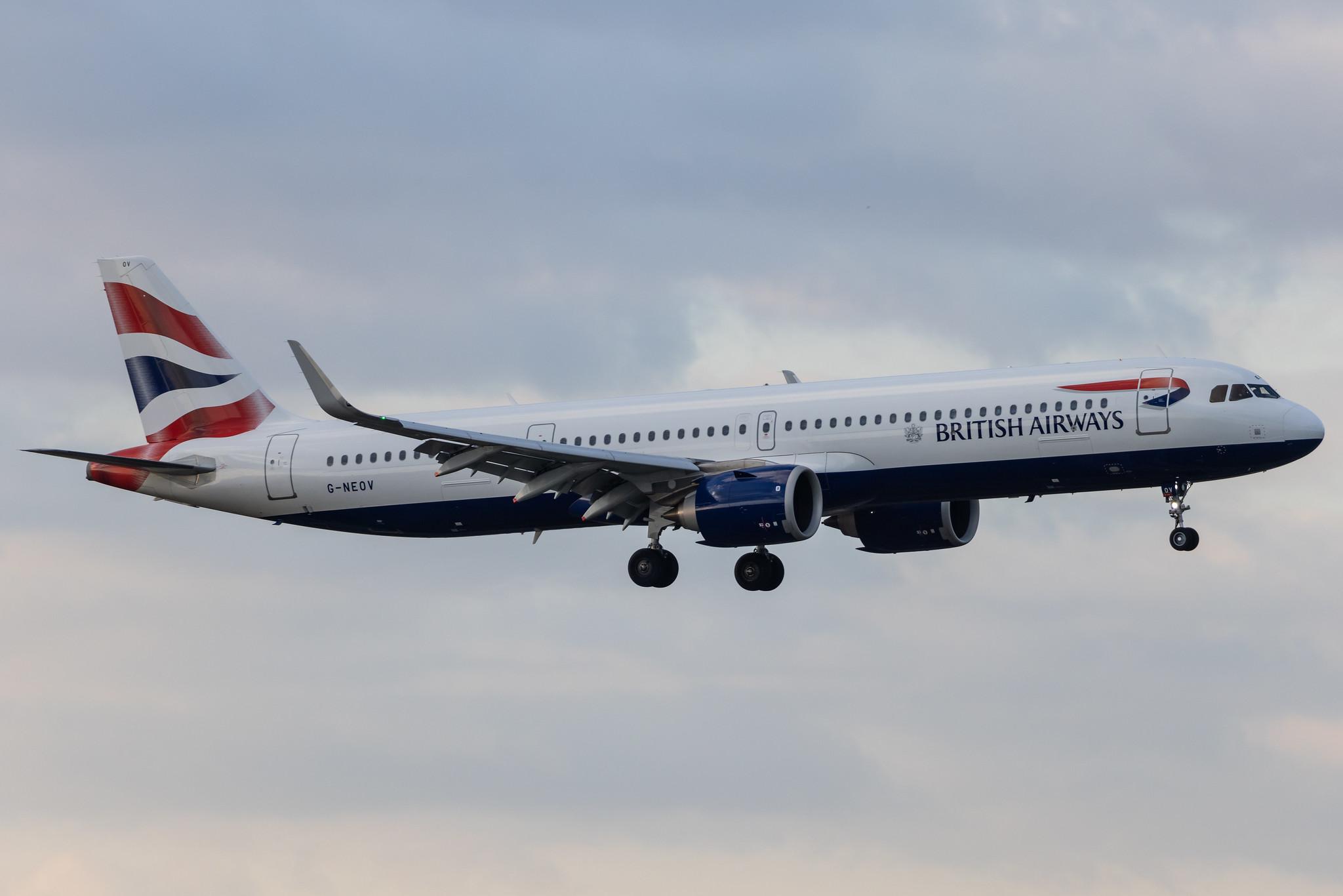 London Heathrow: British Airways (BA / BAW) |  Airbus A321-251NX A21N | G-NEOV | MSN 8930