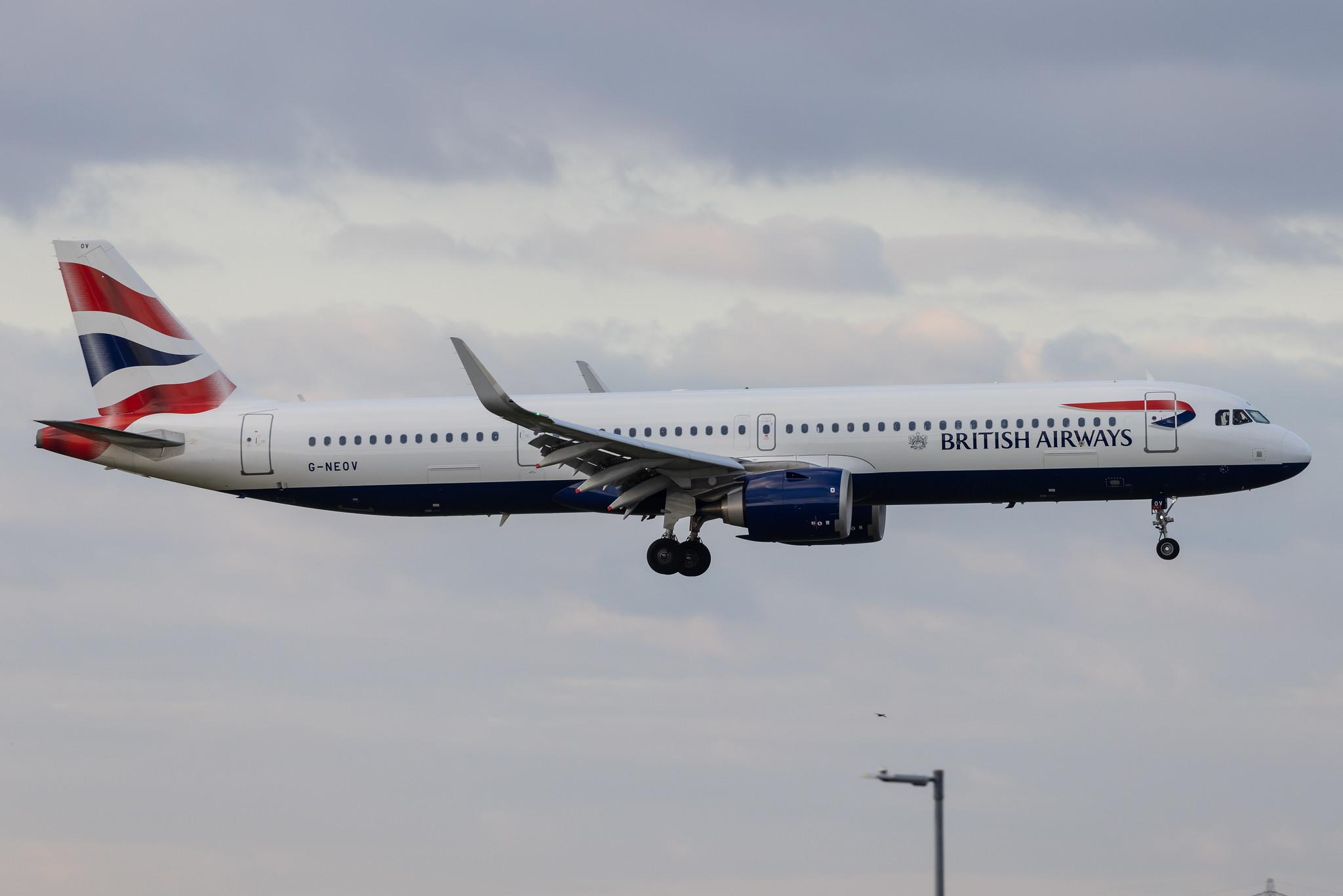 London Heathrow: British Airways (BA / BAW) |  Airbus A321-251NX A21N | G-NEOV | MSN 8930