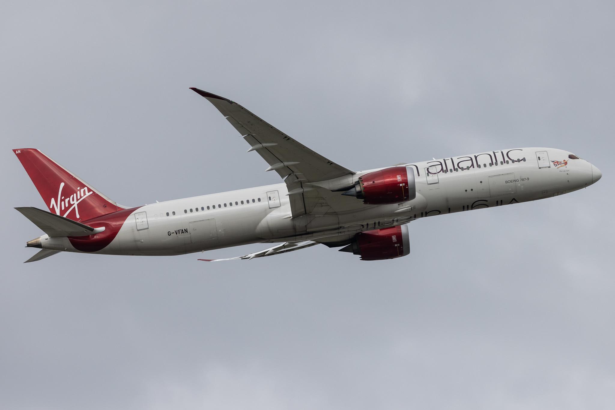 London Heathrow: Virgin Atlantic (VS / VIR) |  Boeing 787-9 Dreamliner B789 | G-VFAN | MSN 37977