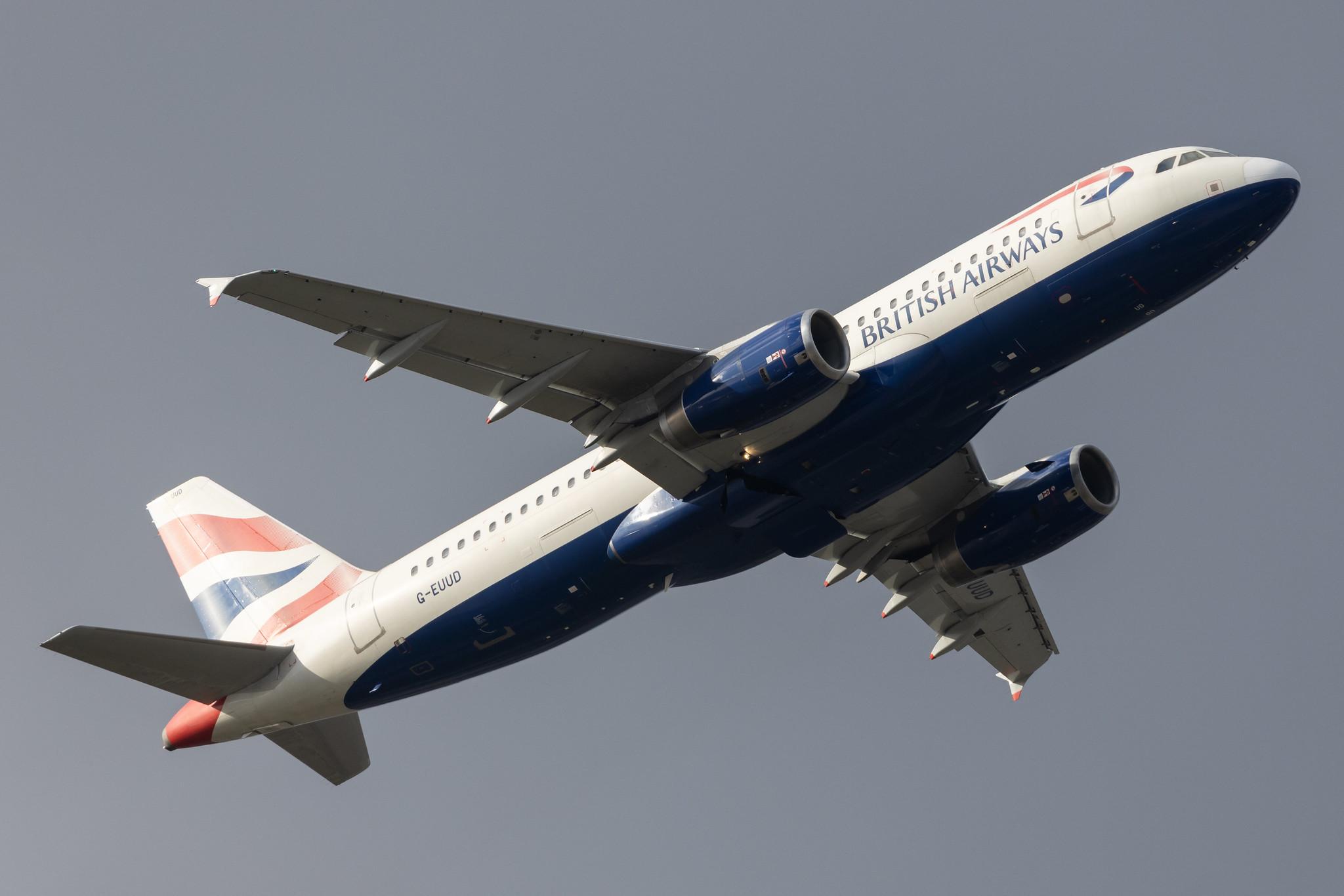 London Heathrow: British Airways (BA / BAW) |  Airbus A320-232 A320 | G-EUUD | MSN 1760