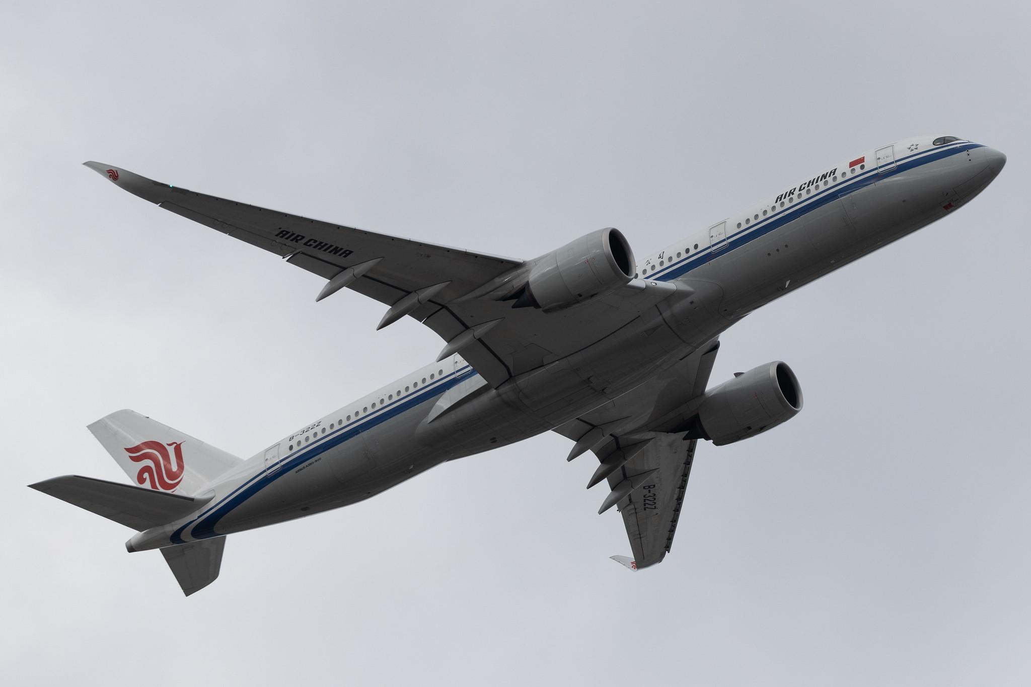 London Heathrow: Air China (CA / CCA) |  Airbus A350-941 A359 | B-322Z | MSN 481