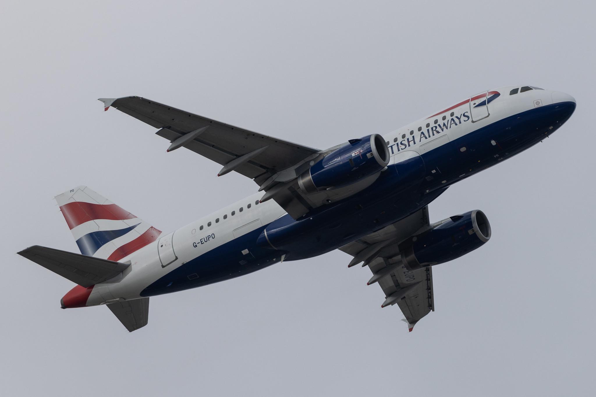 London Heathrow: British Airways (BA / BAW) |  Airbus A319-131 A319 | G-EUPO | MSN 1279