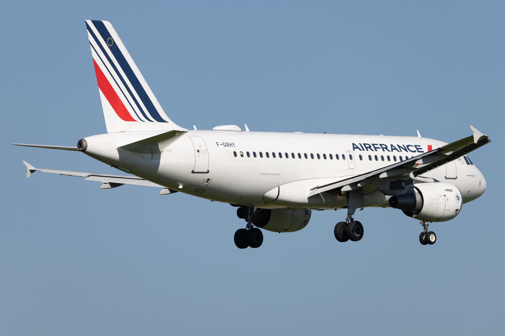 Hamburg Airport: Air France (AF / AFR) | Airbus A319-111 A319 | F-GRHY | MSN 1616