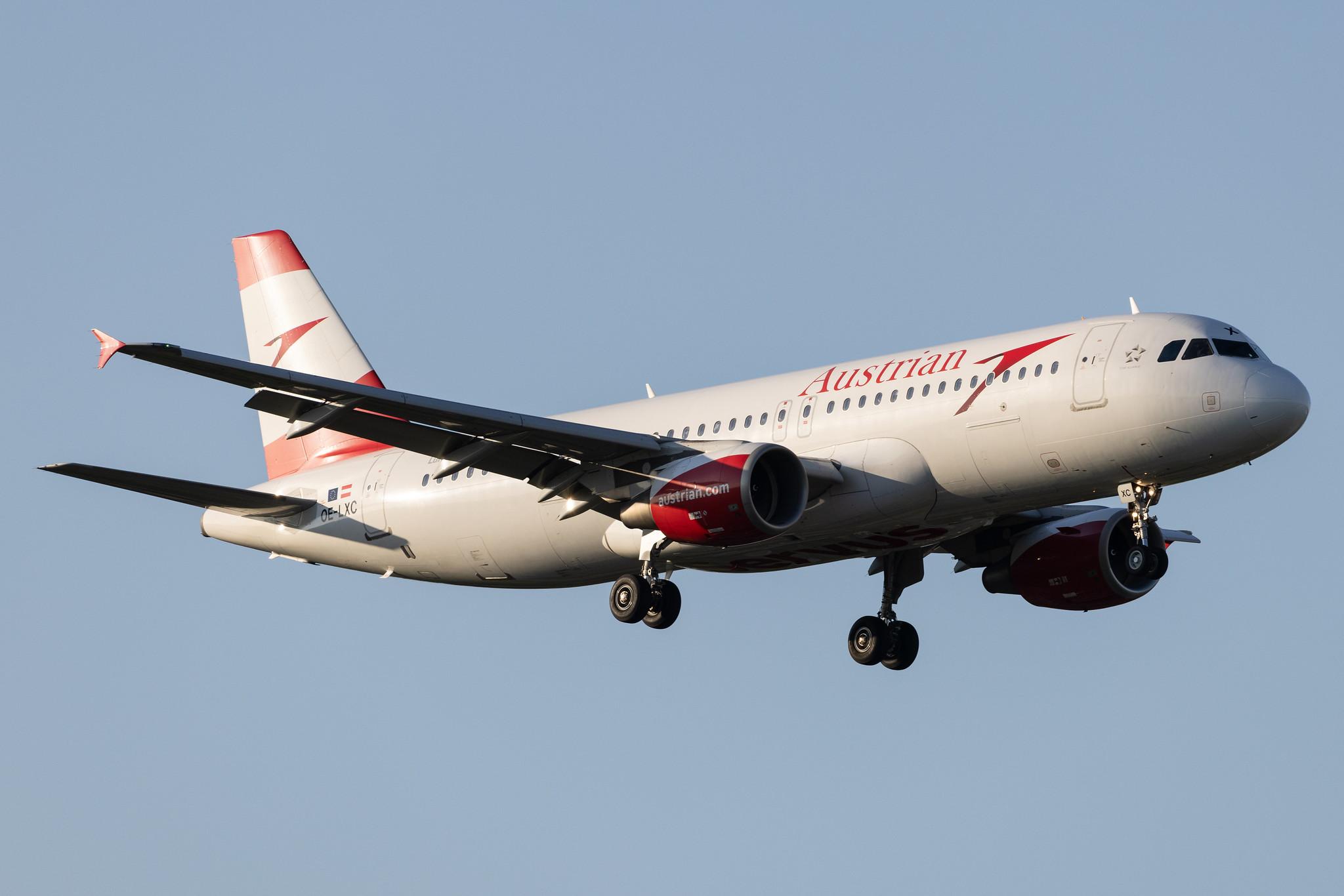 Hamburg Airport: Austrian Airlines (OS / AUA) | Airbus A320-216 A320 | OE-LXC | MSN 3502