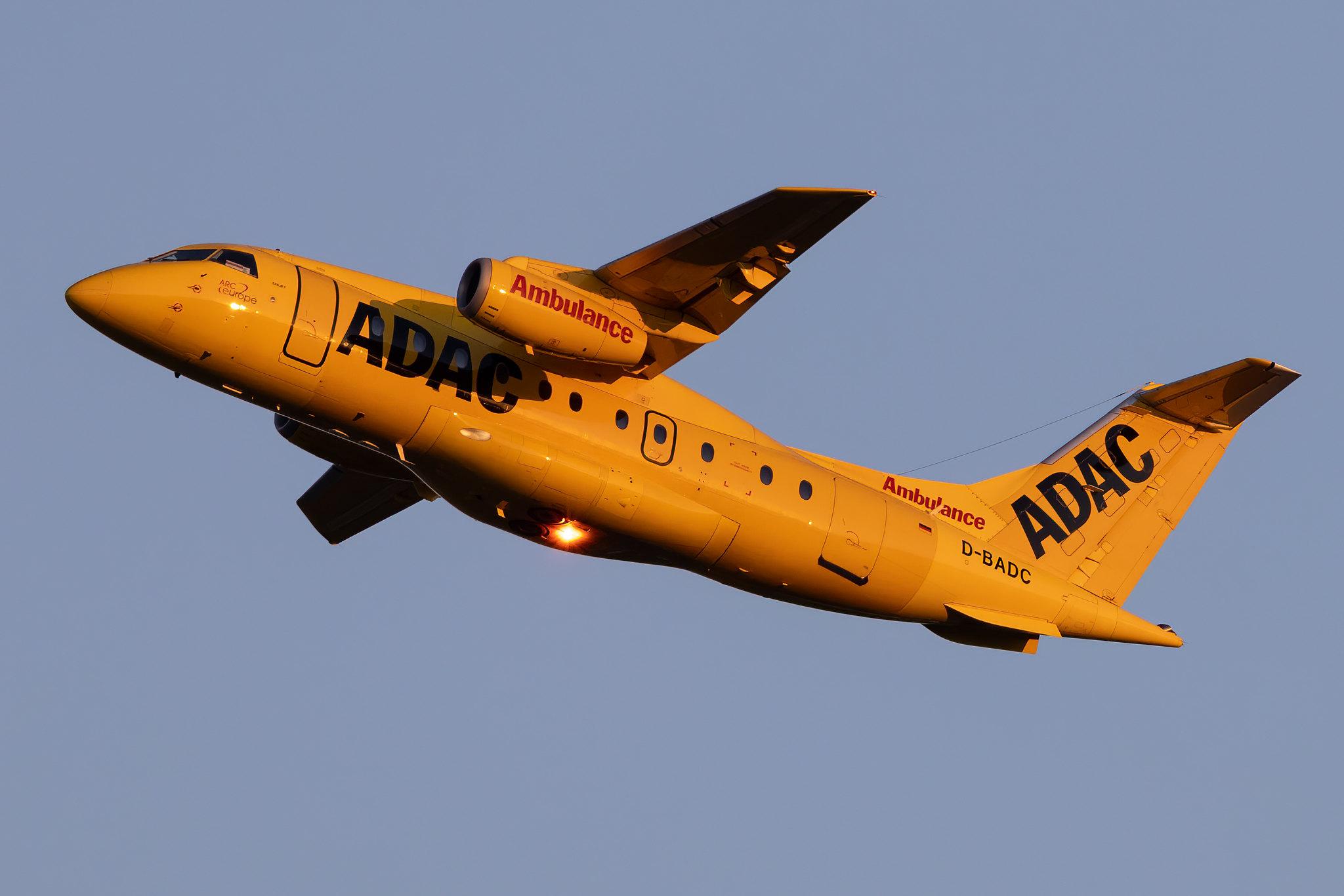 Hamburg Airport: ADAC Luftrettung (/ ADN) | Operator: Aero-Dienst | Fairchild Dornier 328JET J328 | D-BADC | MSN 3216