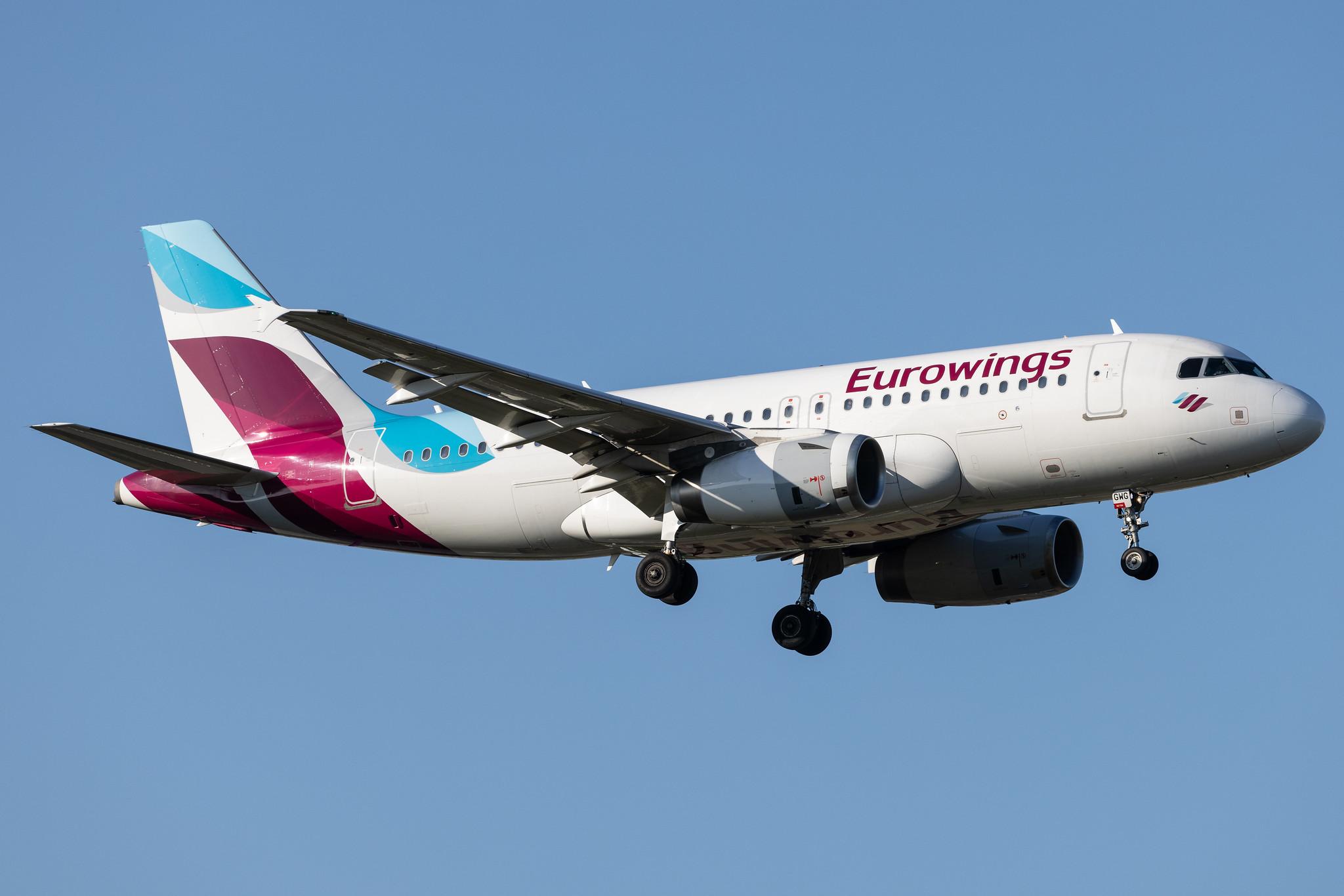 Hamburg Airport: Eurowings (EW / EWG) | Airbus A319-132 A319 | D-AGWG | MSN 3193