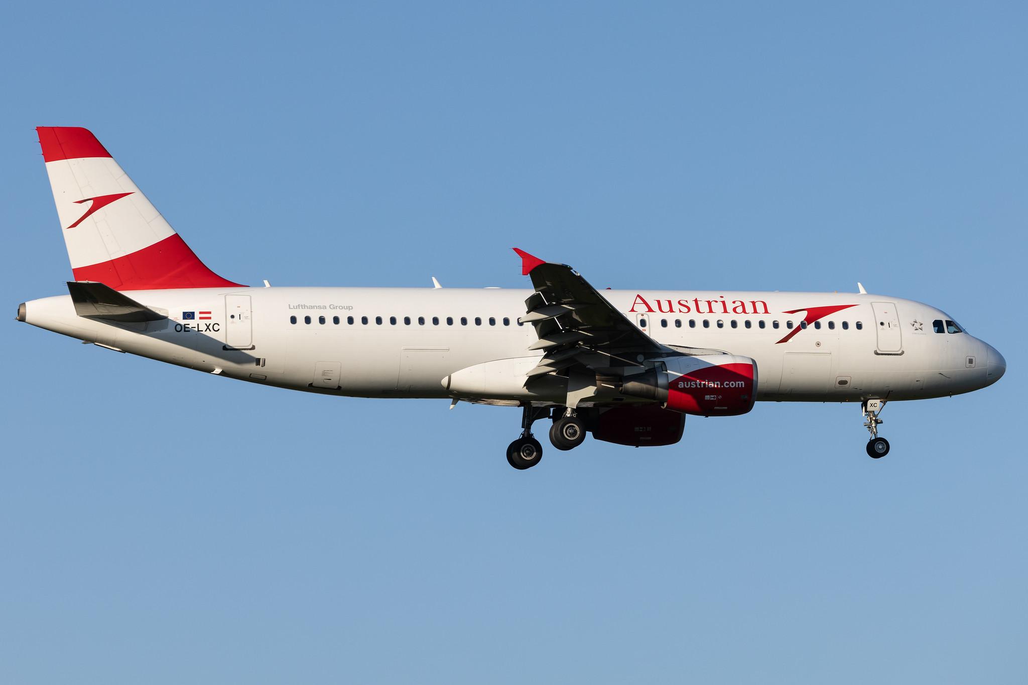 Hamburg Airport: Austrian Airlines (OS / AUA) | Airbus A320-216 A320 | OE-LXC | MSN 3502