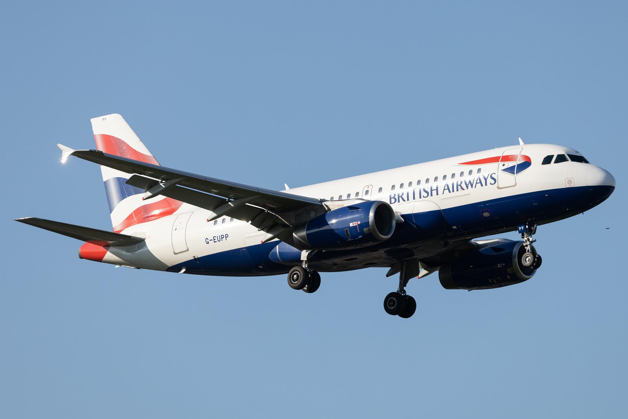 Hamburg Airport: British Airways (BA / BAW) | Airbus A319-131 A319 | G-EUPP | MSN 1295