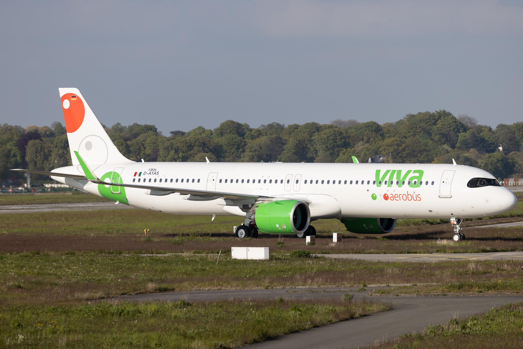 Hamburg Finkenwerder: Viva Aerobus (VB / VIV) | Airbus A321-271NX A21N | D-AYAS | XA-VXC | MSN 10836