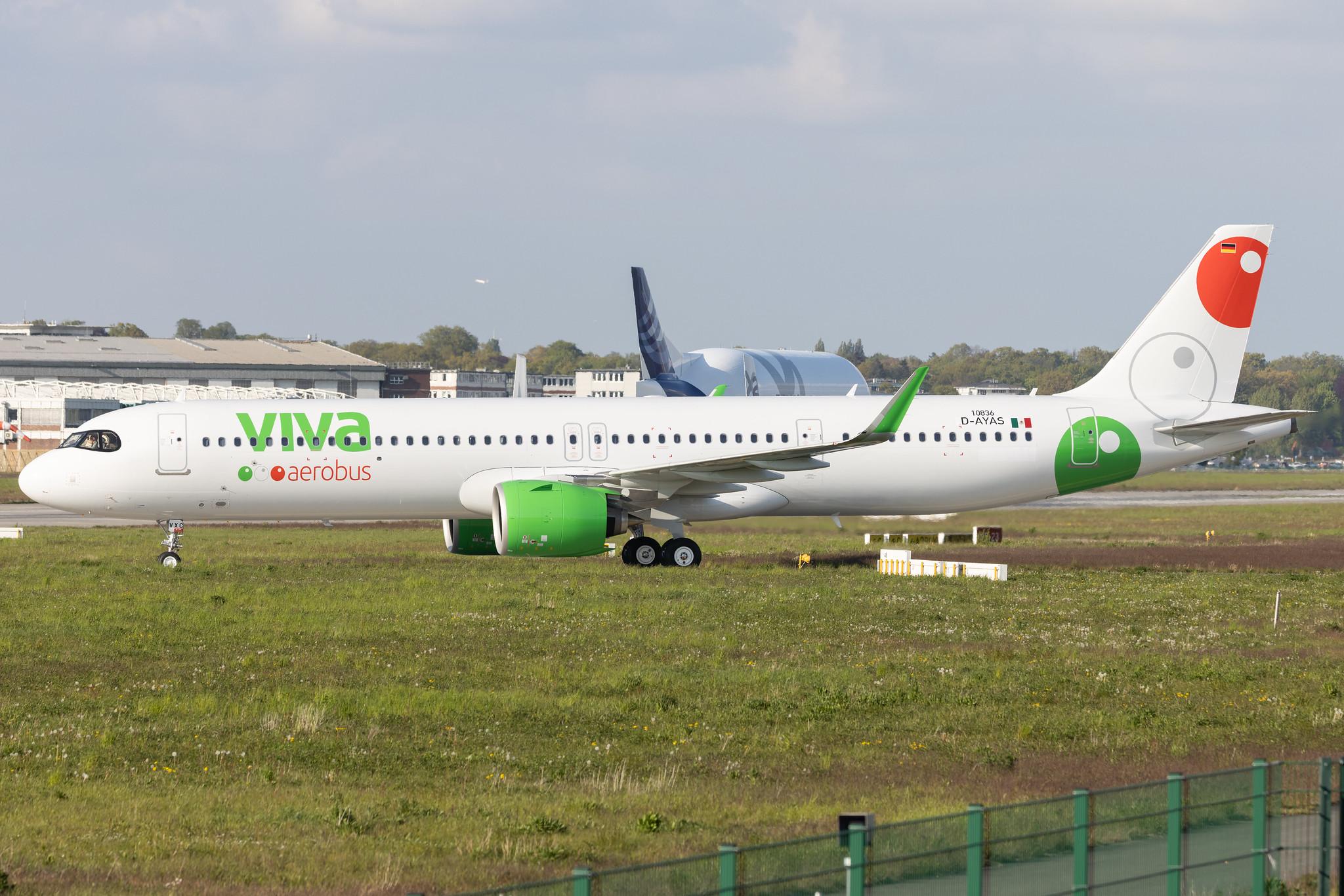 Hamburg Finkenwerder: Viva Aerobus (VB / VIV) | Airbus A321-271NX A21N | D-AYAS | XA-VXC | MSN 10836