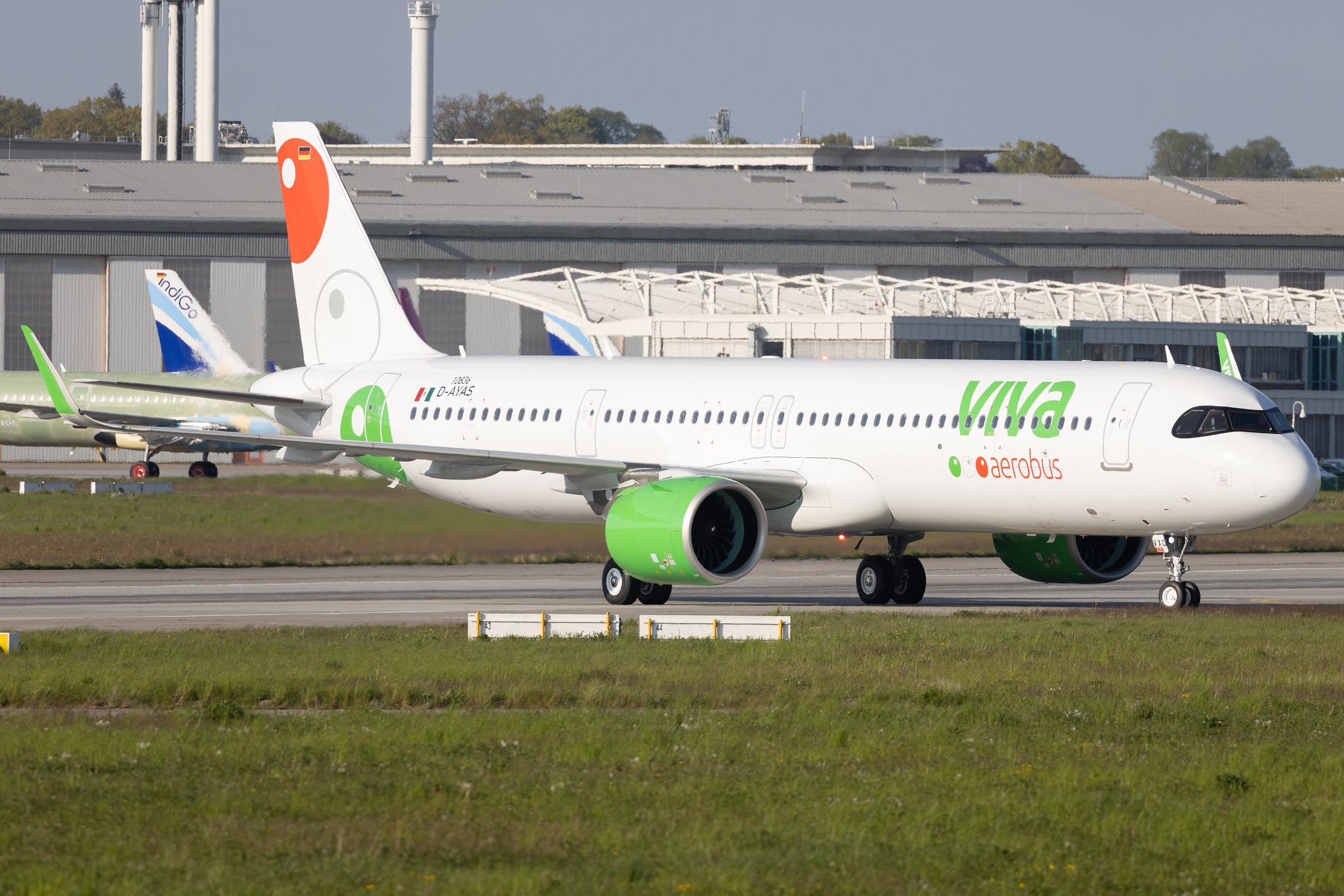 Hamburg Finkenwerder: Viva Aerobus (VB / VIV) | Airbus A321-271NX A21N | D-AYAS | XA-VXC | MSN 10836