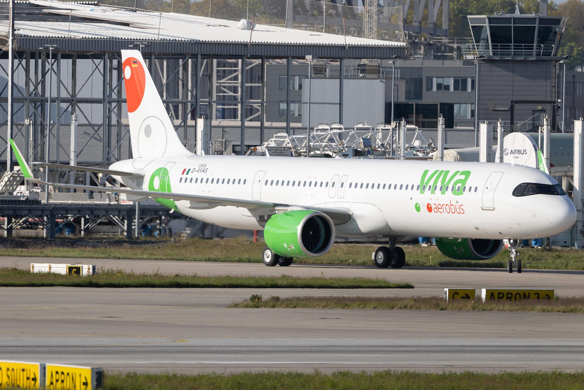 Hamburg Finkenwerder: Viva Aerobus (VB / VIV) | Airbus A321-271NX A21N | D-AYAS | XA-VXC | MSN 10836