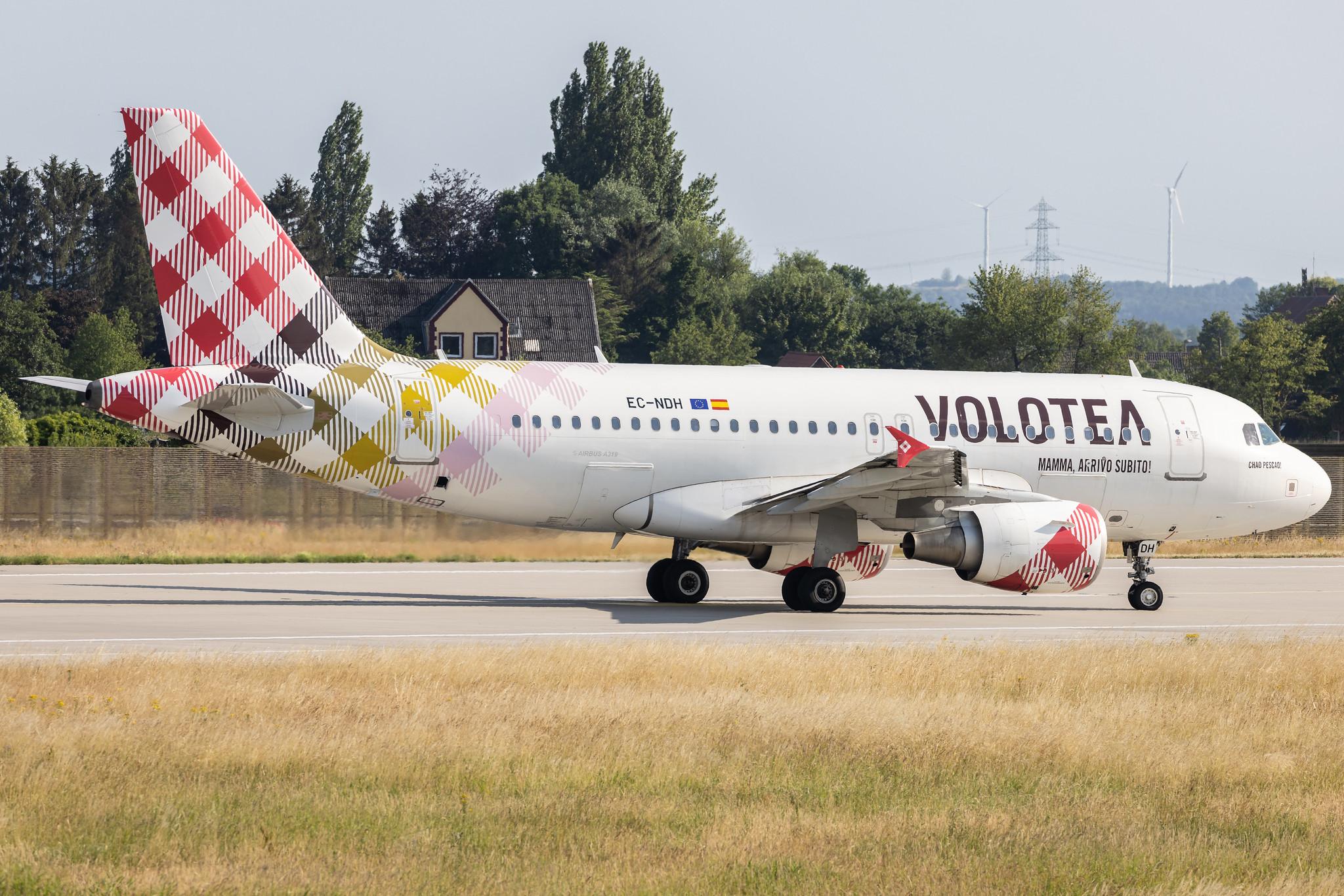 Hamburg Finkenwerder: Volotea (V7 / VOE) | Airbus A319-111 A319 | EC-NDH | MSN 03403