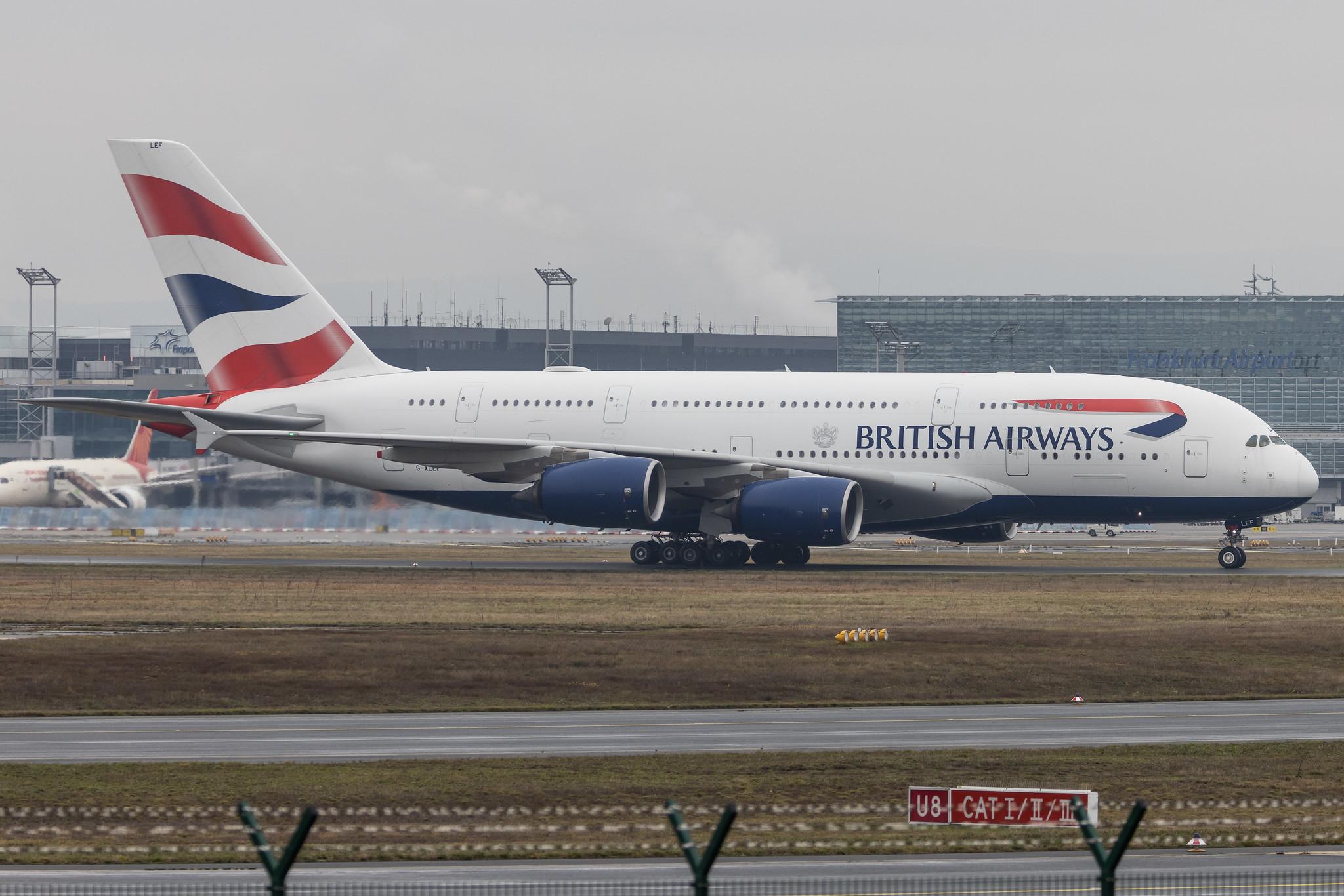 Frankfurt Airport: British Airways (BA / BAW) |  Airbus A380-841 A388 | G-XLEF | MSN 151