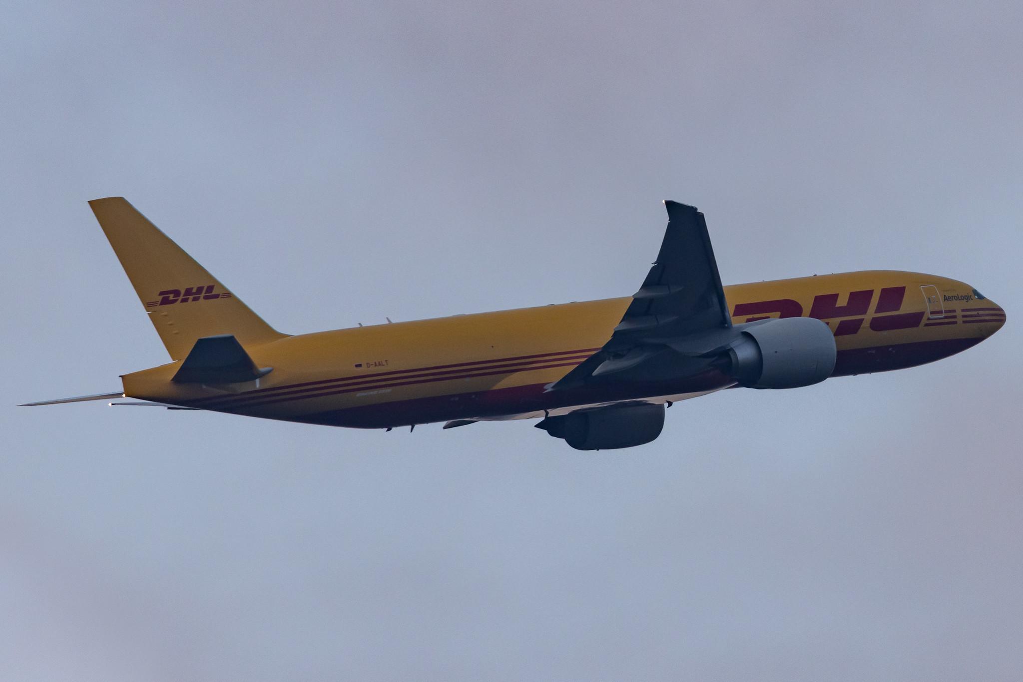 Frankfurt Airport: DHL (D0 / DHK) | Operator: AeroLogic |  Boeing 777-F B77L | D-AALT | MSN 66863