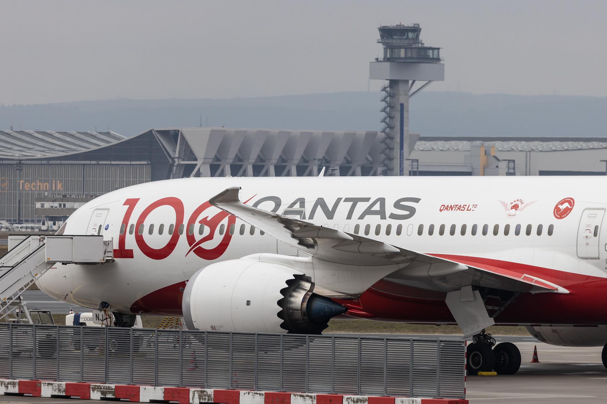 Frankfurt Airport: Qantas (QF / QFA) |  Livery: 100th Anniversary Livery |  Boeing 787-9 Dreamliner B789 | VH-ZNJ | MSN 66074