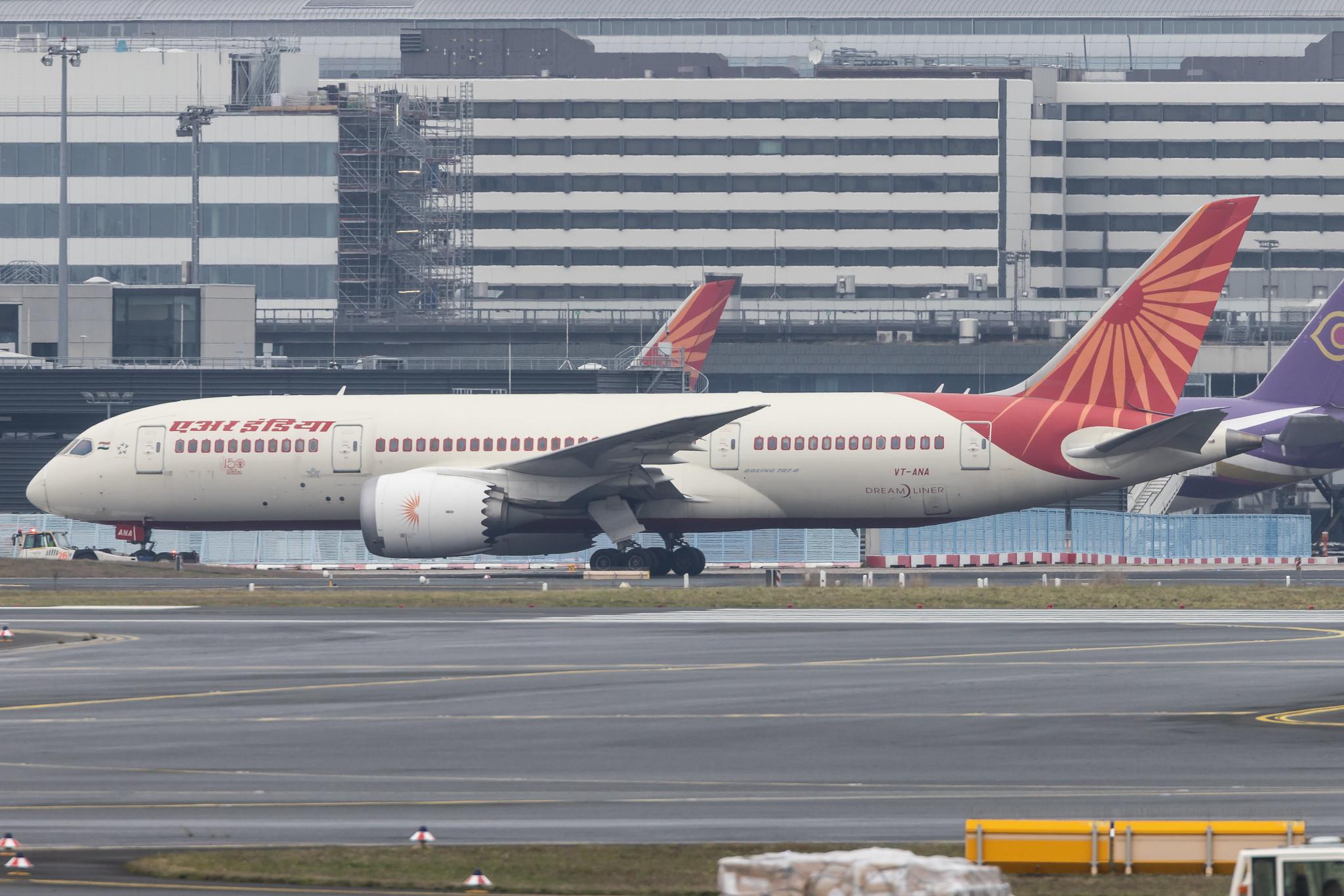 Frankfurt Airport: Air India (AI / AIC) |  Boeing 787-8 Dreamliner B788 | VT-ANA | MSN 36273