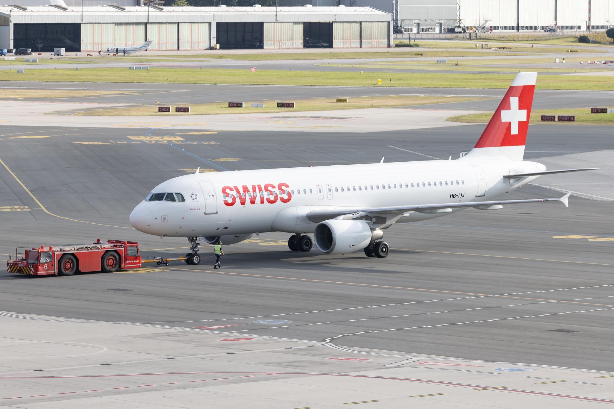 Hamburg Airport: Swiss (LX / SWR) | Airbus A320-214 A320 | HB-IJJ | MSN 0585