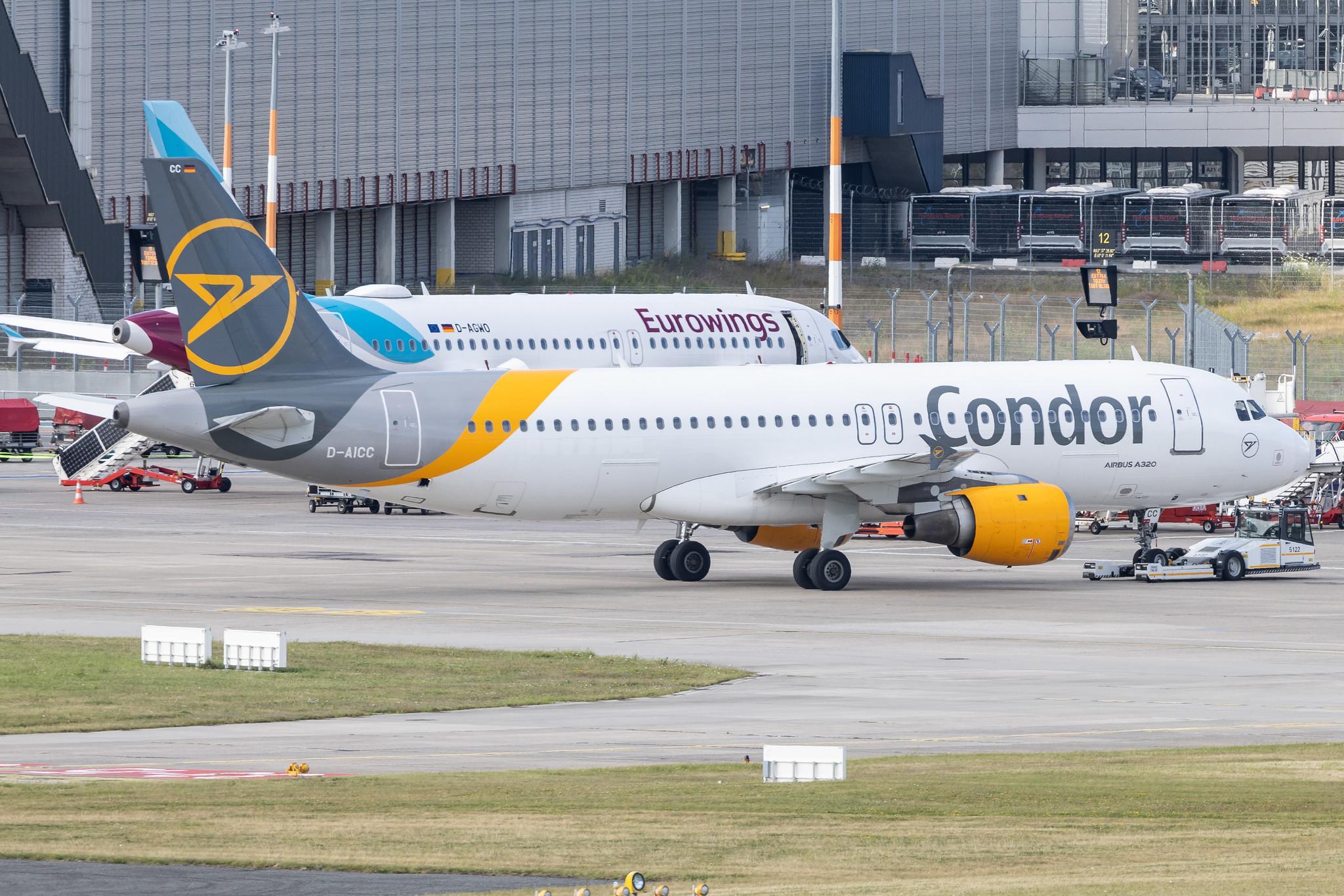 Hamburg Airport: Condor (DE / CFG) | Airbus A320-212 A320 | D-AICC | MSN 0809