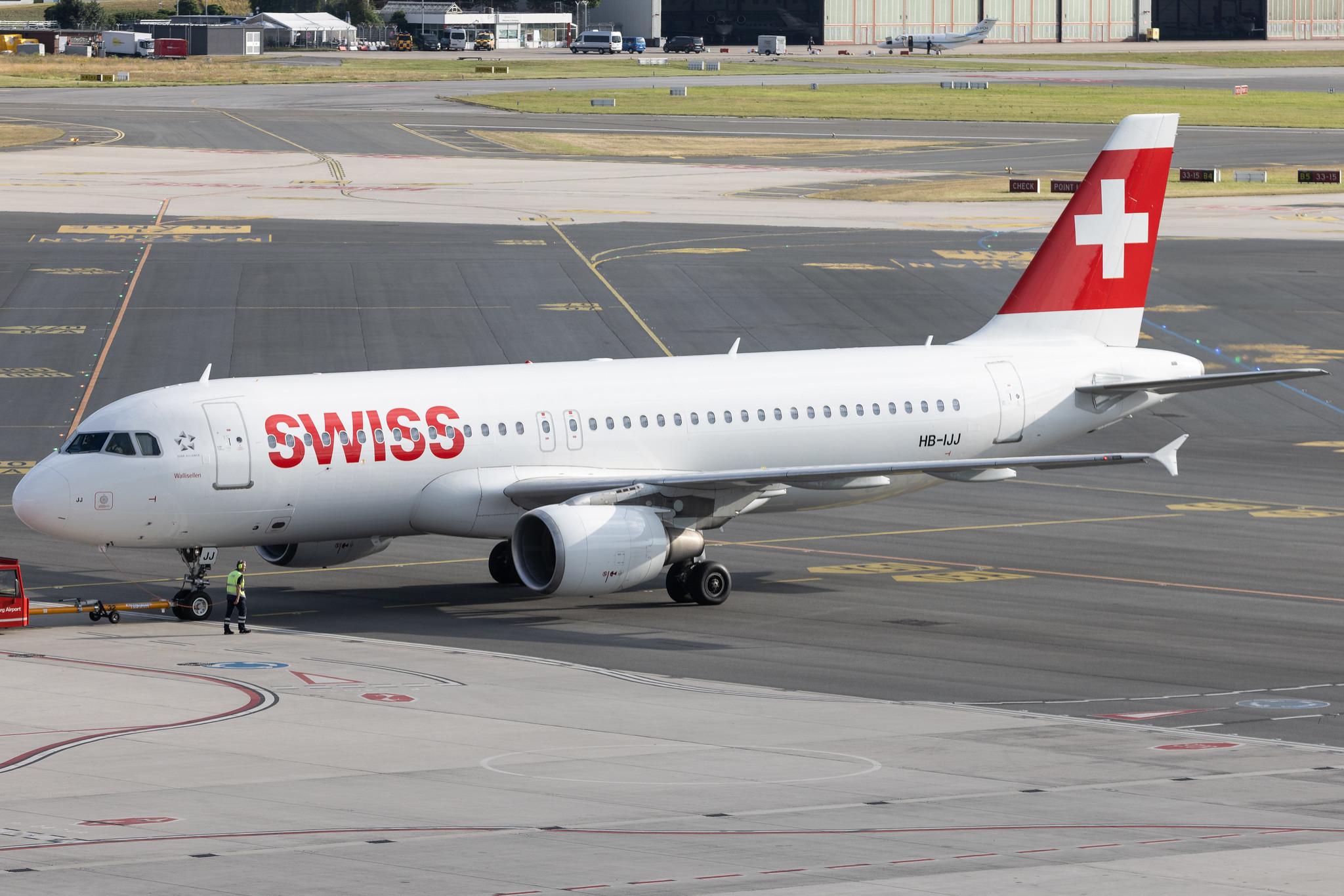Hamburg Airport: Swiss (LX / SWR) | Airbus A320-214 A320 | HB-IJJ | MSN 0585