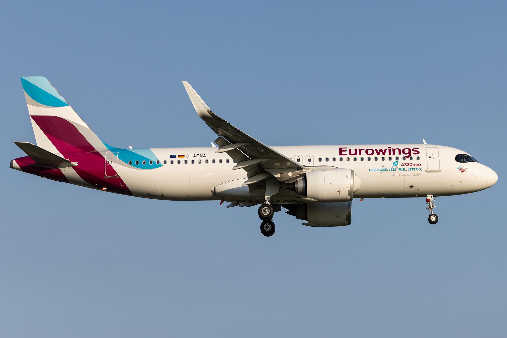 Hamburg Airport: Eurowings (EW / EWG) | Airbus A320-251N A20N | D-AENA | MSN 10758