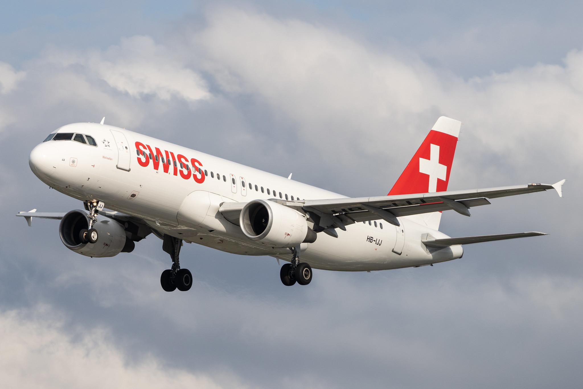 Hamburg Airport: Swiss (LX / SWR) | Airbus A320-214 A320 | HB-IJJ | MSN 0585