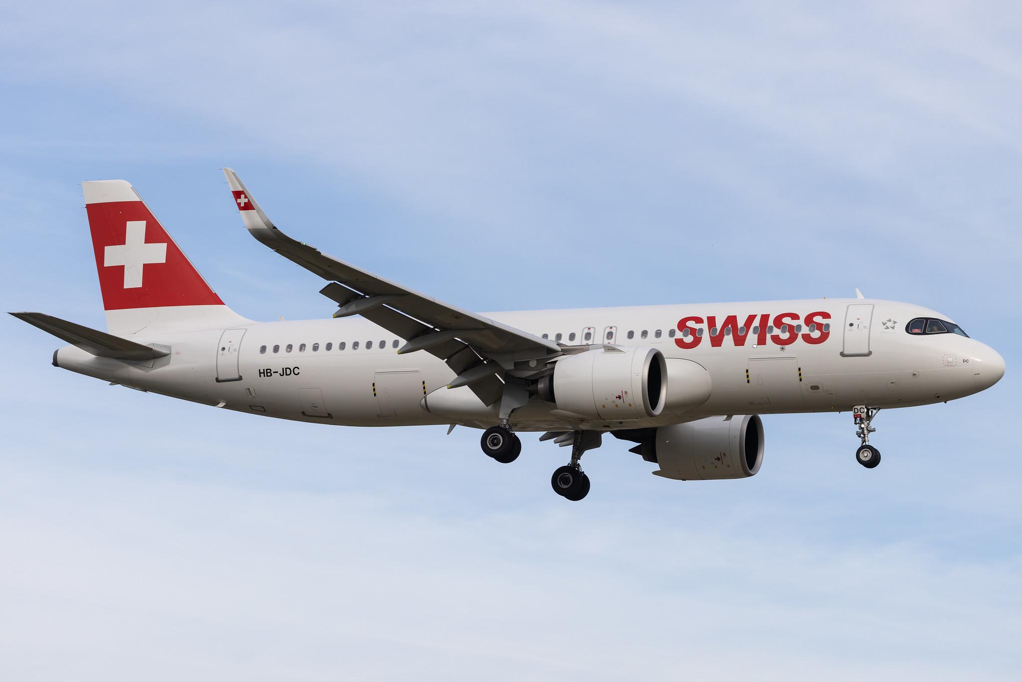 Hamburg Airport: Swiss (LX / SWR) | Airbus A320-271N A20N | HB-JDC | MSN 10242