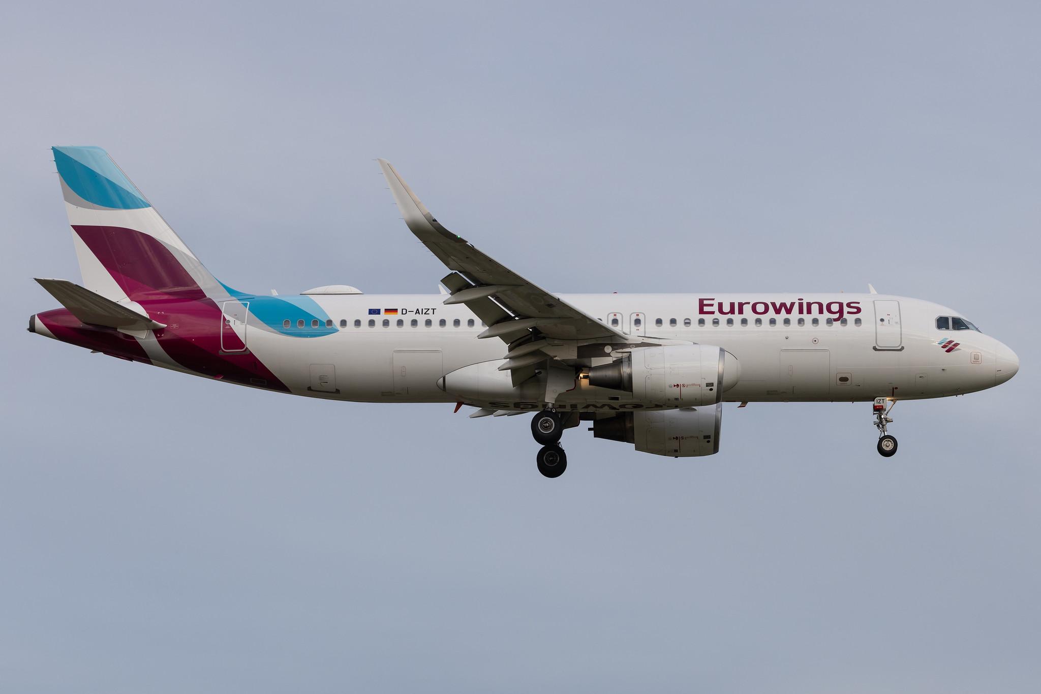 Hamburg Airport: Eurowings (EW / EWG) | Airbus A320-214 A320 | D-AIZT | MSN 5601