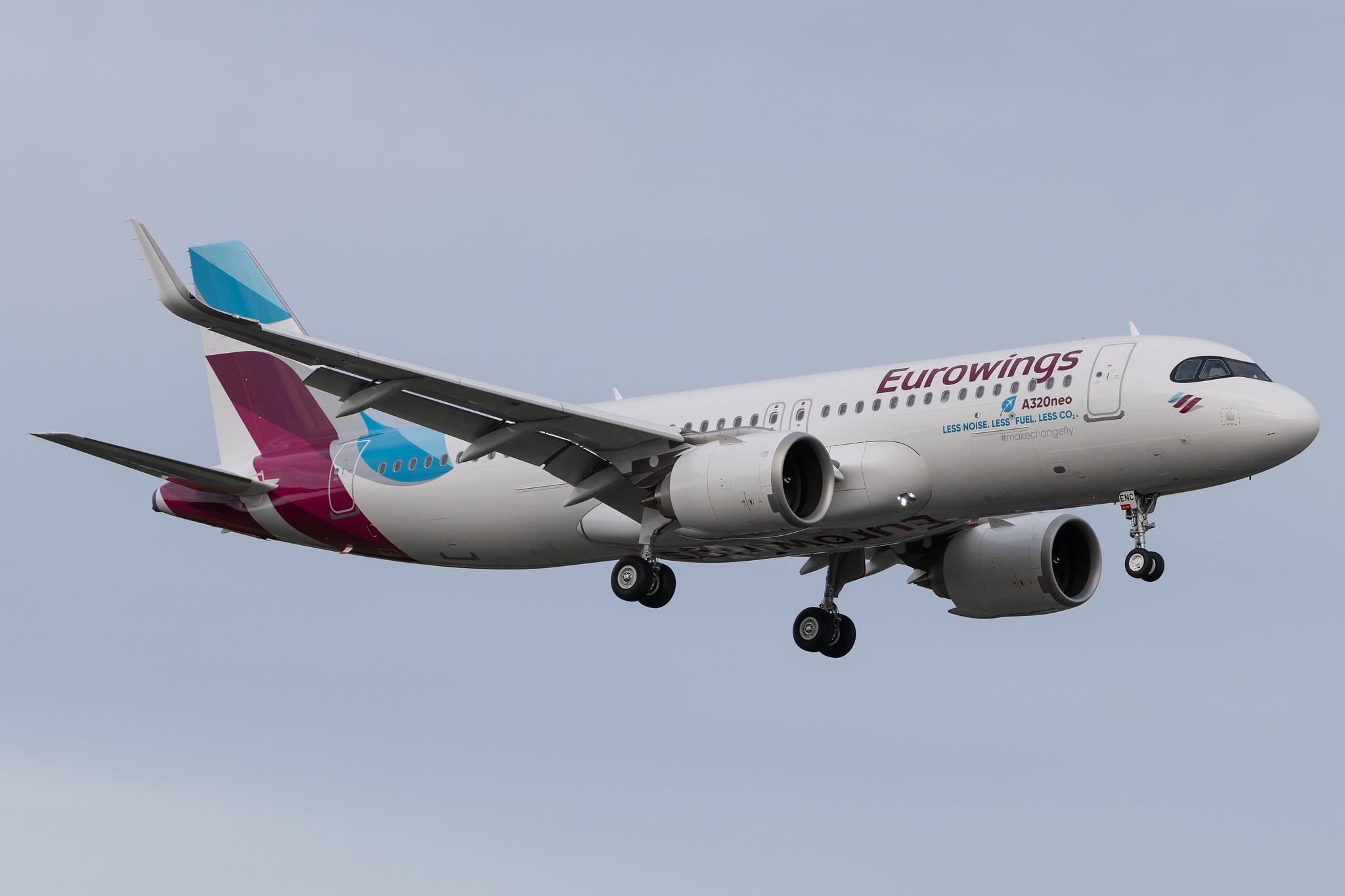 Hamburg Airport: Eurowings (EW / EWG) |  Airbus A320-251N A20N | D-AENC | MSN 10826