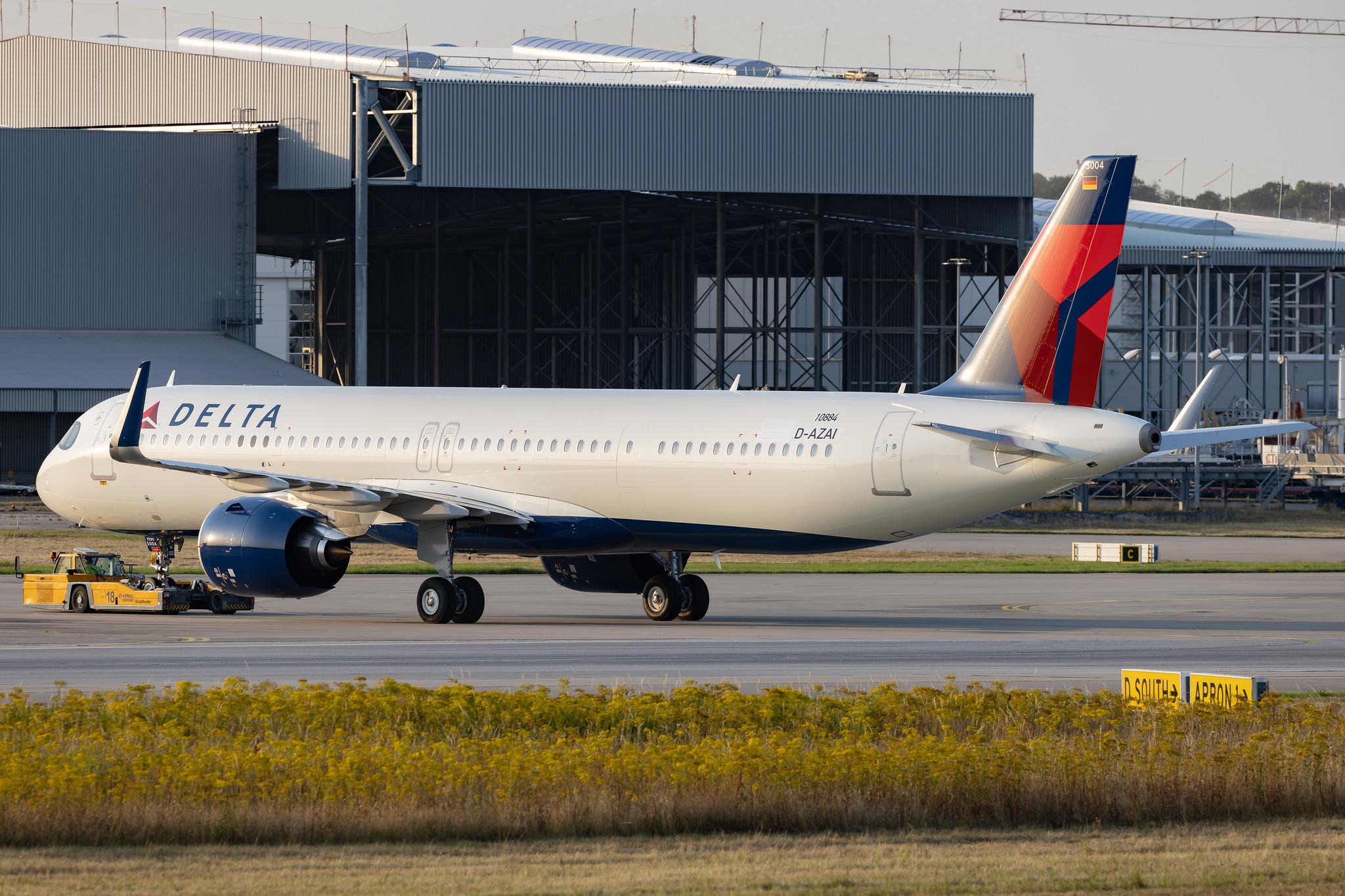 Hamburg Finkenwerder: Delta Air Lines (DL / DAL) | Airbus A321-271NX A21N | D-AZAI | N504DZ | MSN 10884