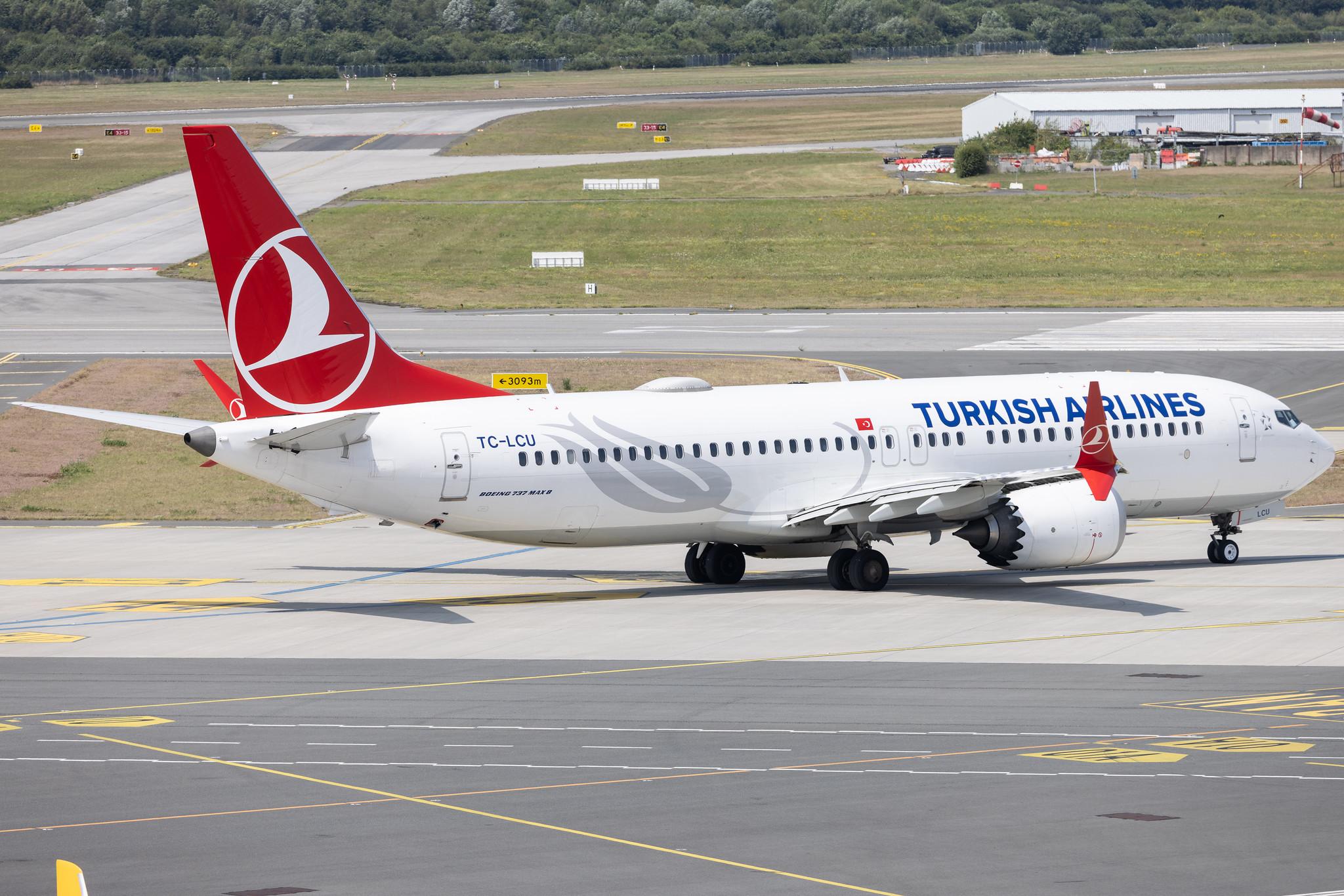 Hamburg Airport: Turkish Airlines (TK / THY) |  Boeing 737 MAX 8 B38M | TC-LCU | MSN 60068