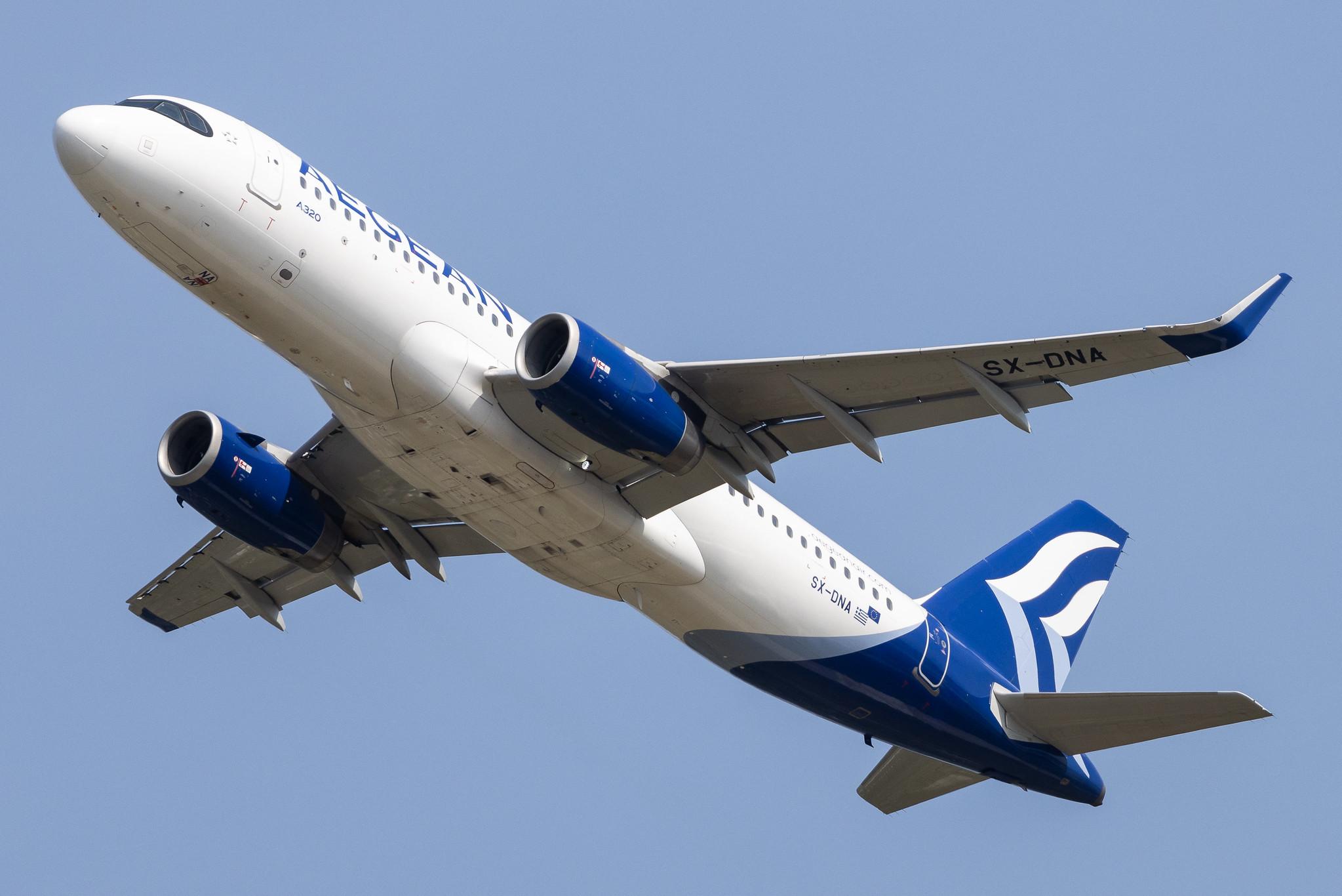 Hamburg Airport: Aegean Airlines (A3 / AEE) | Airbus A320-232 A320 | SX-DNA | MSN 6655